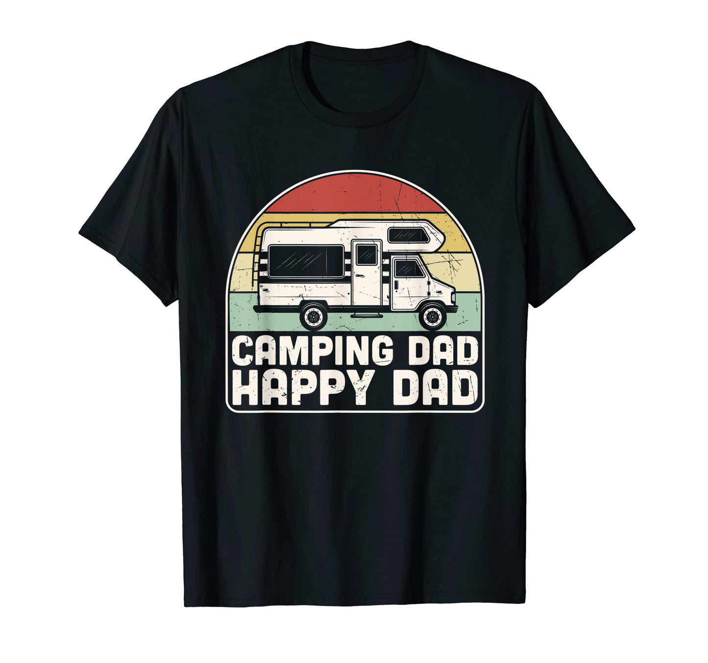 Mens Camping Dad Happy Daddy Rv T-Shirt - Aesthetic Graphic for Adults - T-Shirt, Sweatshirt, Hoodie