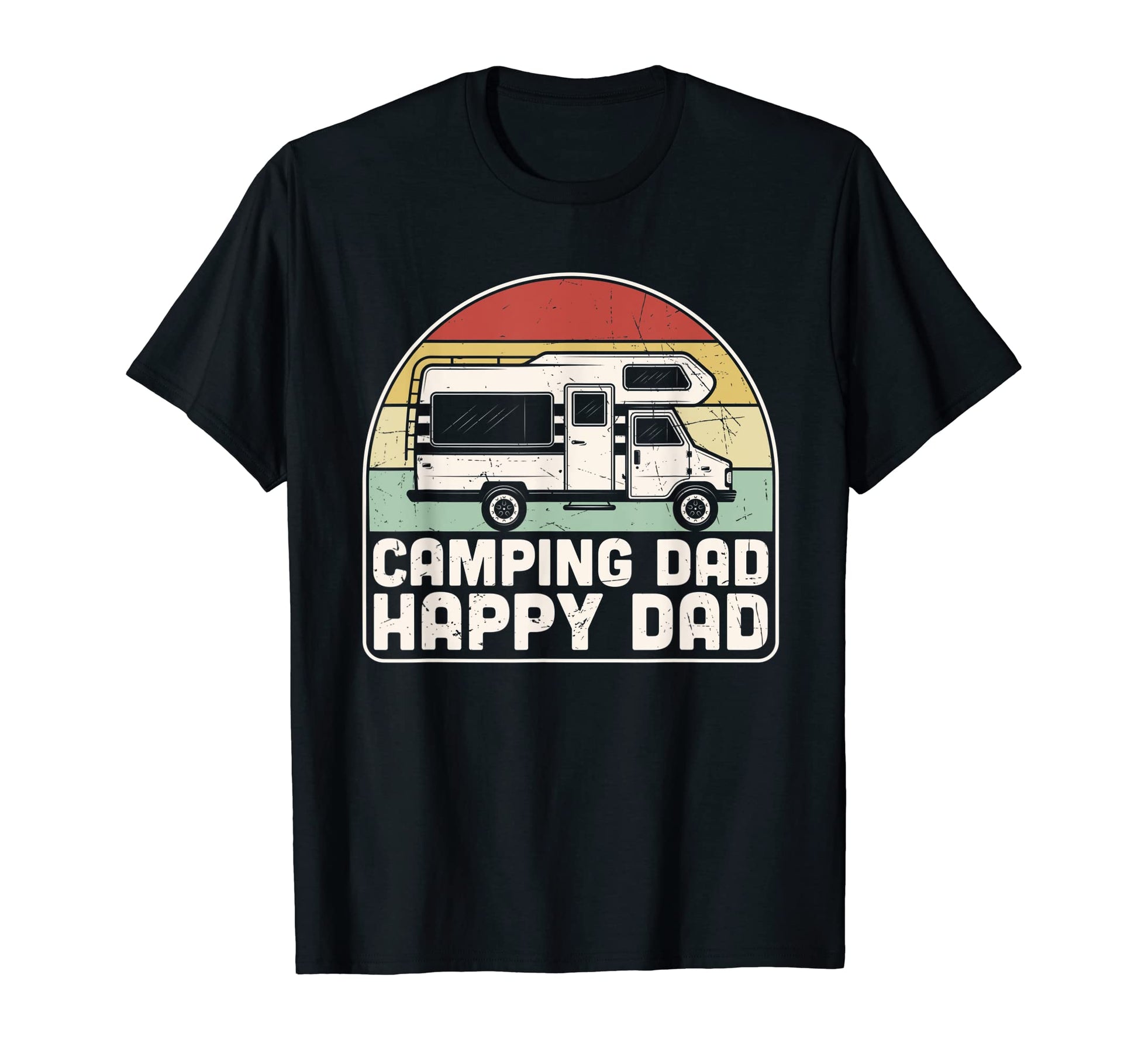 Mens Camping Dad Happy Daddy Rv T-Shirt - Aesthetic Graphic for Adults - T-Shirt, Sweatshirt, Hoodie