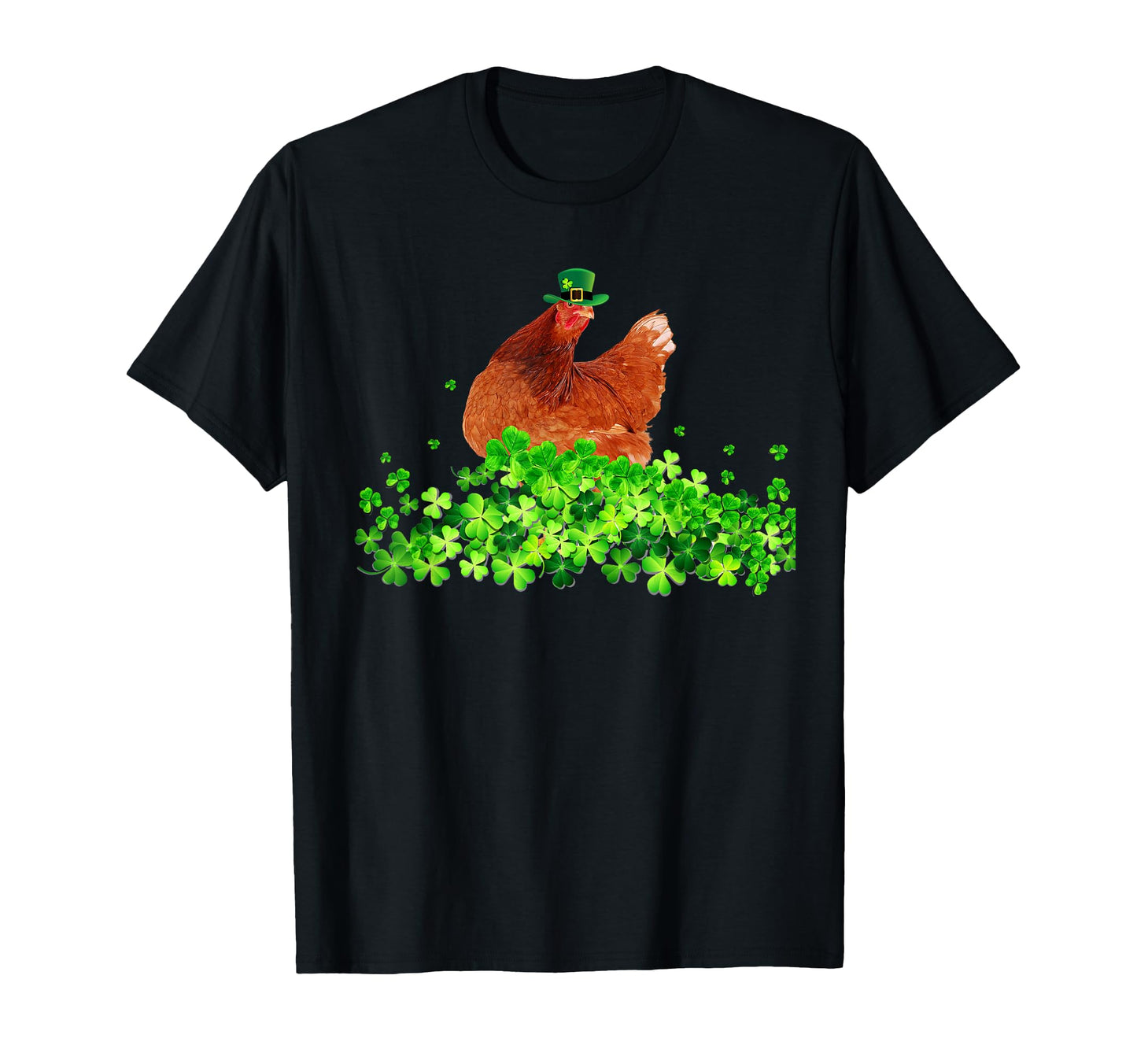 Chicken St Patricks Day Chicken T-Shirt - Casual Everyday Wear for Adults - T-Shirt, Sweatshirt, Hoodie