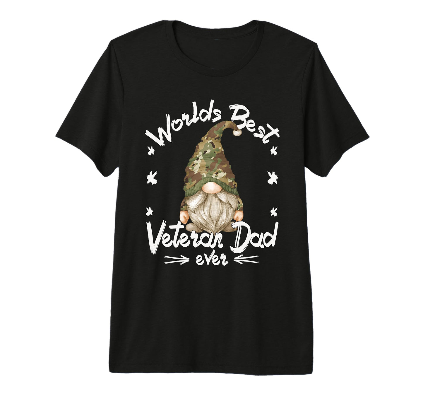 Army Veteran Dad Gnome And Best T-Shirt - Custom Art Print for Adults - T-Shirt, Sweatshirt, Hoodie