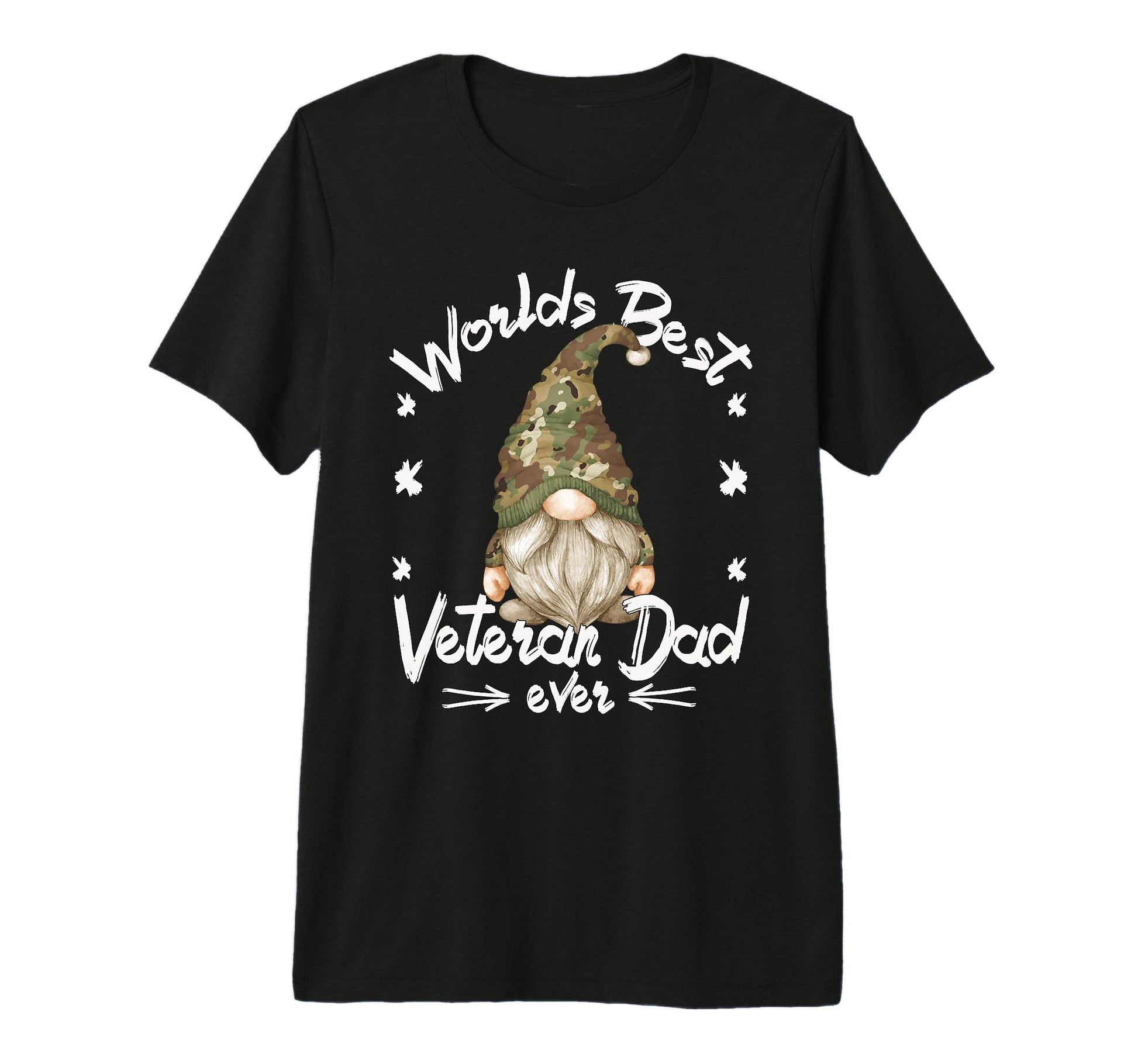 Army Veteran Dad Gnome And Best T-Shirt - Custom Art Print for Adults - T-Shirt, Sweatshirt, Hoodie