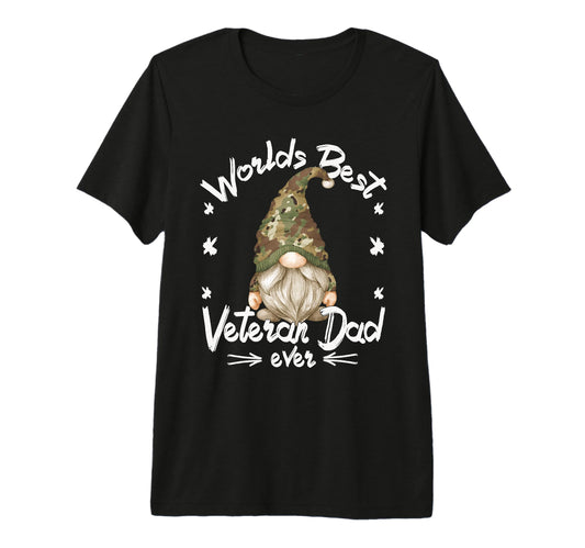 Army Veteran Dad Gnome And Best T-Shirt - Custom Art Print for Adults - T-Shirt, Sweatshirt, Hoodie