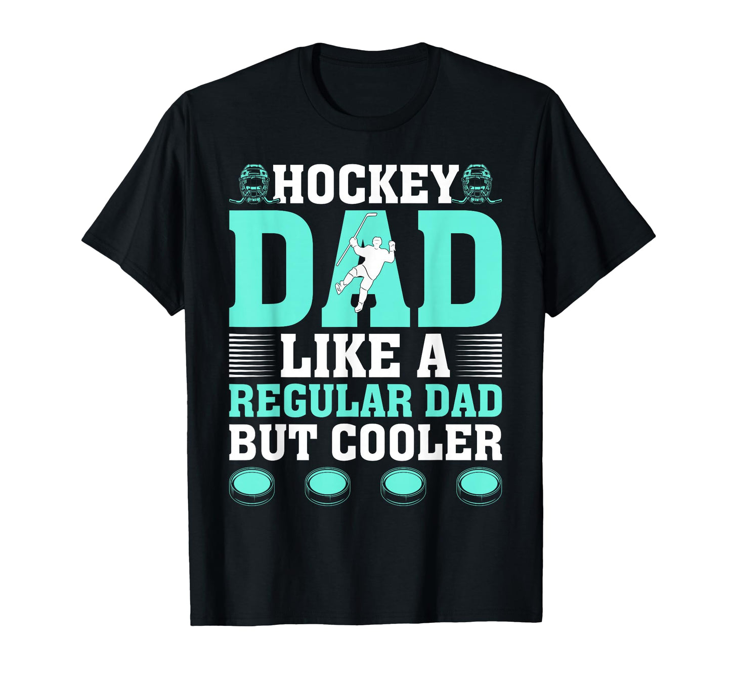 Hockey Dad Like Regular Dad But Cooler T-Shirt - Unique Graphic Unisex - T-Shirt, Sweatshirt, Hoodie