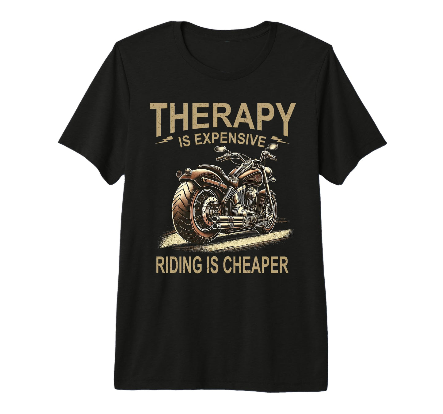 Lover Rider Therapy Motorcycle Lovers T-Shirt - Graphic Print for Adults - T-Shirt, Sweatshirt, Hoodie