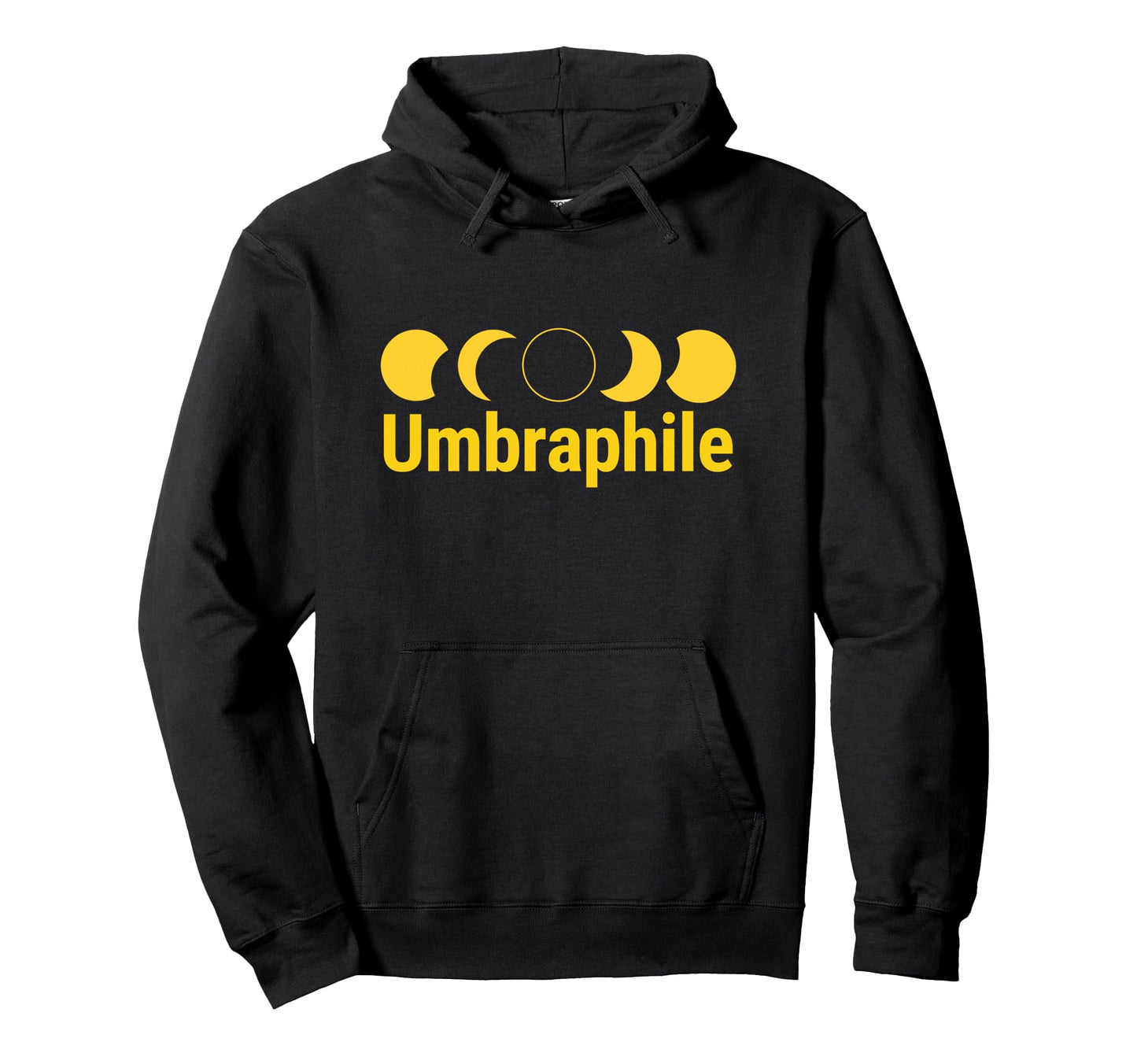 Umbraphile Solar Eclipse Phase Hoodie - Casual Everyday Wear for Adults - T-Shirt, Sweatshirt, Hoodie