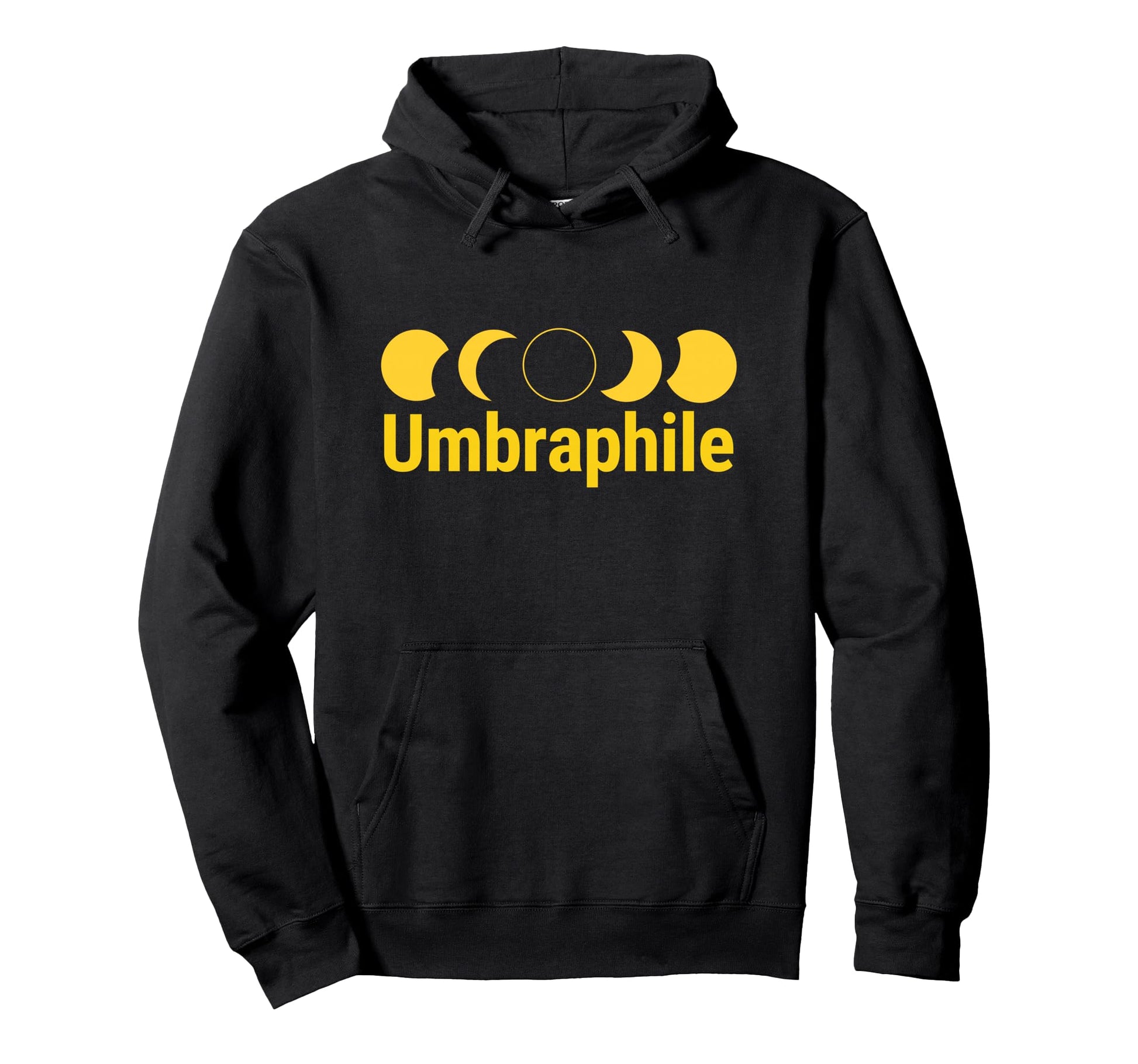 Umbraphile Solar Eclipse Phase Hoodie - Casual Everyday Wear for Adults - T-Shirt, Sweatshirt, Hoodie