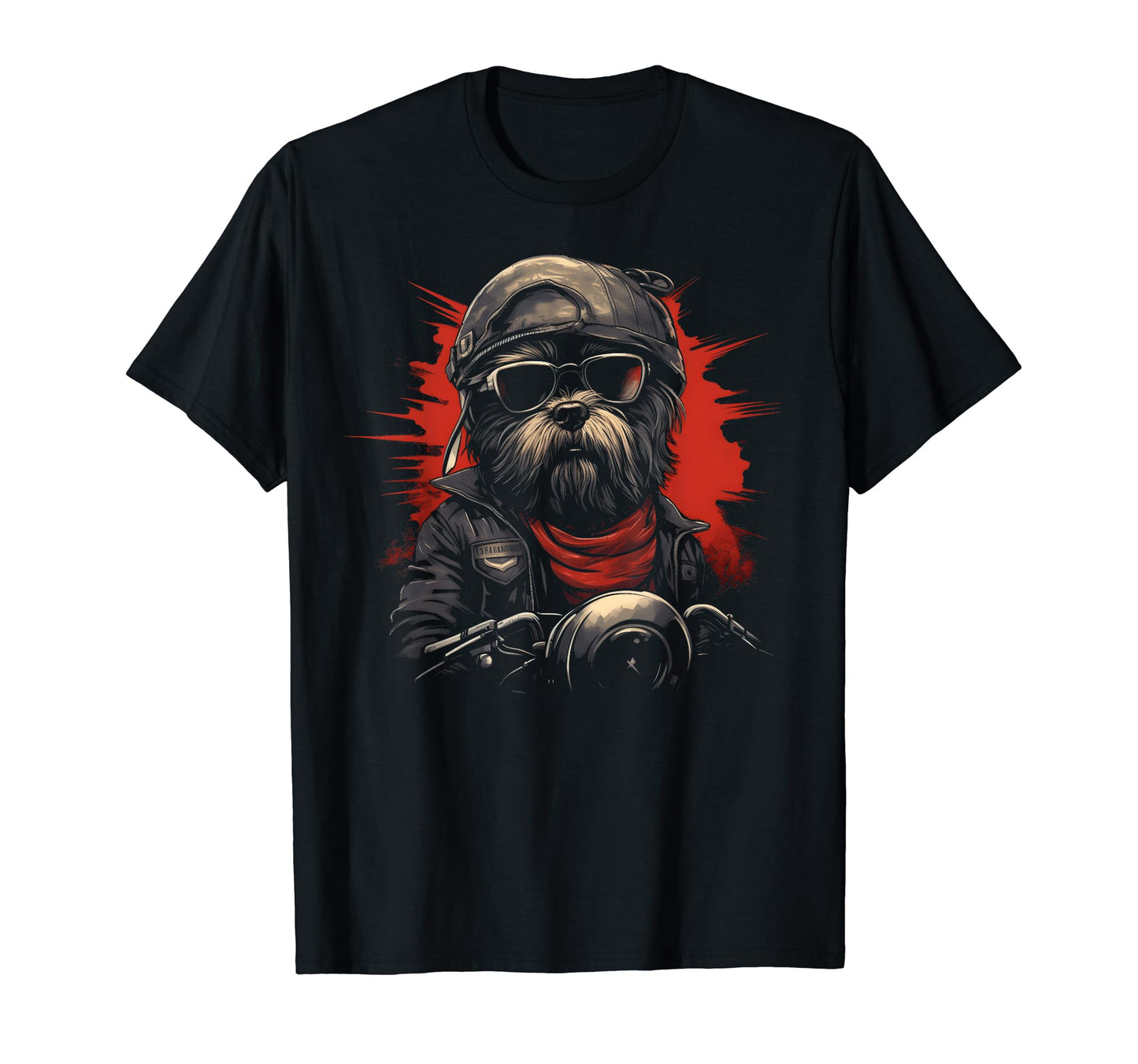 Motorcycle Dad Biker Dog Funny Shih Tzu T-Shirt - Unique Graphic Men Women - T-Shirt, Sweatshirt, Hoodie