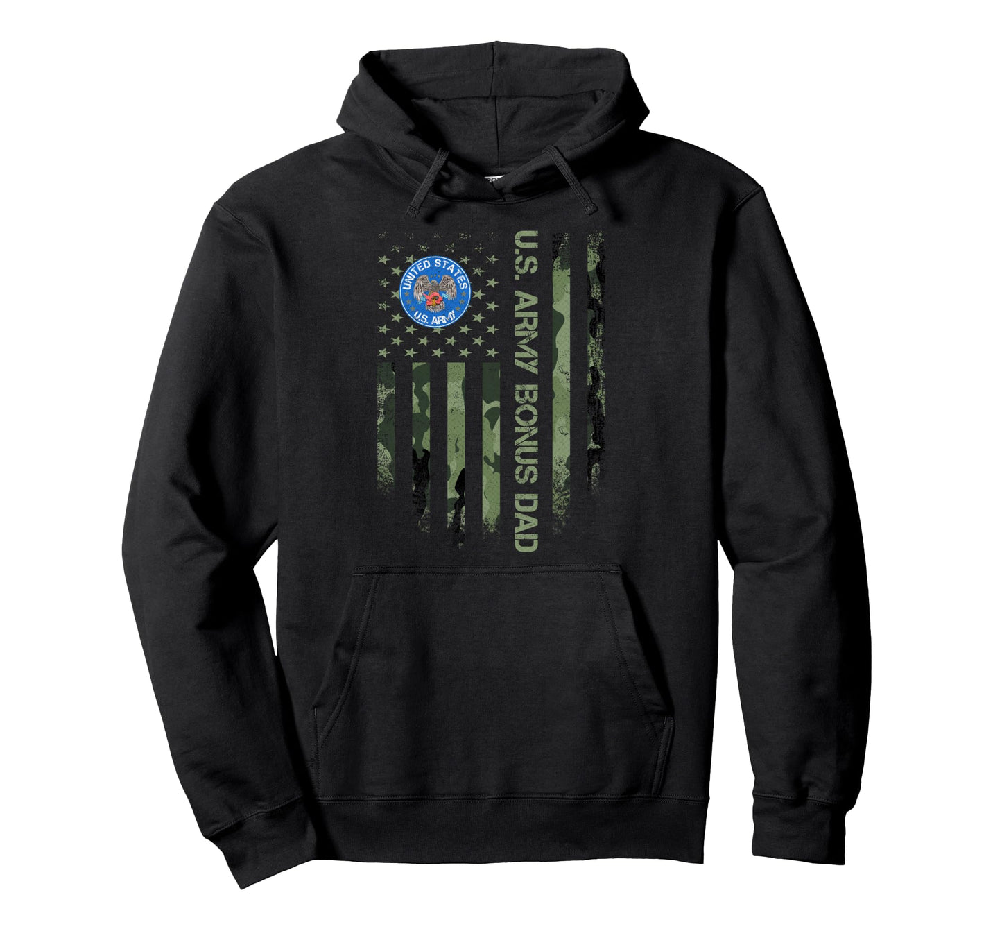 Usa American Camo Flag Proud Army Hoodie - Unique Graphic Men Women - T-Shirt, Sweatshirt, Hoodie