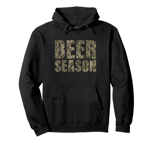 Beer Season 2 Camo Funny Deer Hoodie - Casual Everyday Wear Men Women - T-Shirt, Sweatshirt, Hoodie