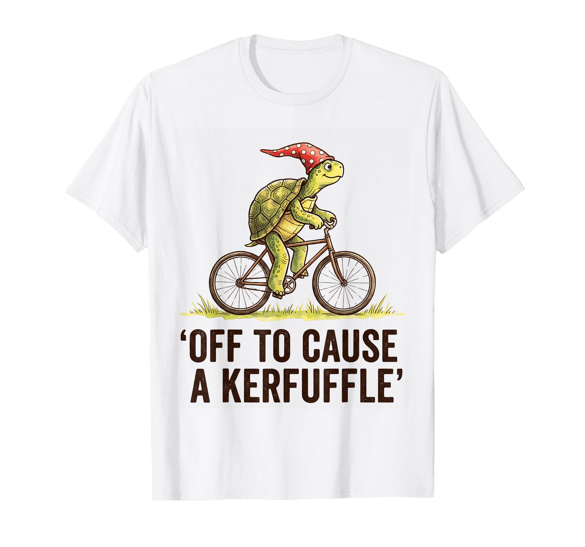 Off To Cause Kerfuffle Turtle Funny T-Shirt - Minimalist Print Men Women - T-Shirt, Sweatshirt, Hoodie