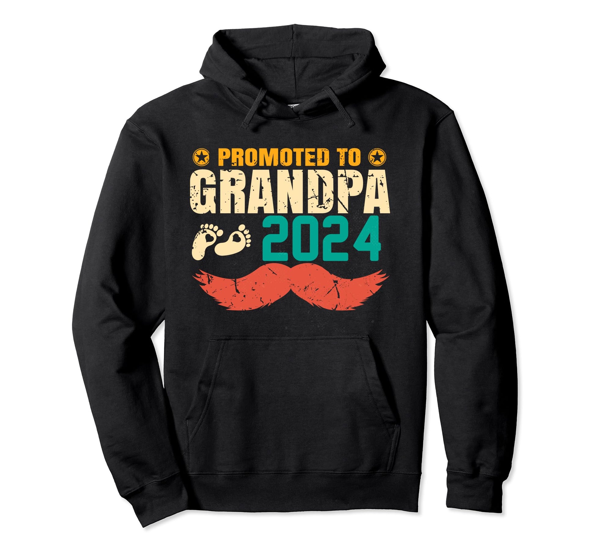 Promoted To Grandpa 2024 New Grandpa Hoodie - Streetwear Style Men Women - T-Shirt, Sweatshirt, Hoodie