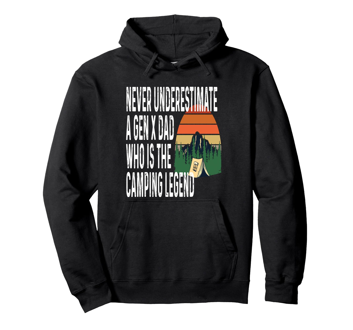 Never Underestimate Gen X Dad Who Is Hoodie - Novelty Apparel Men Women - T-Shirt, Sweatshirt, Hoodie