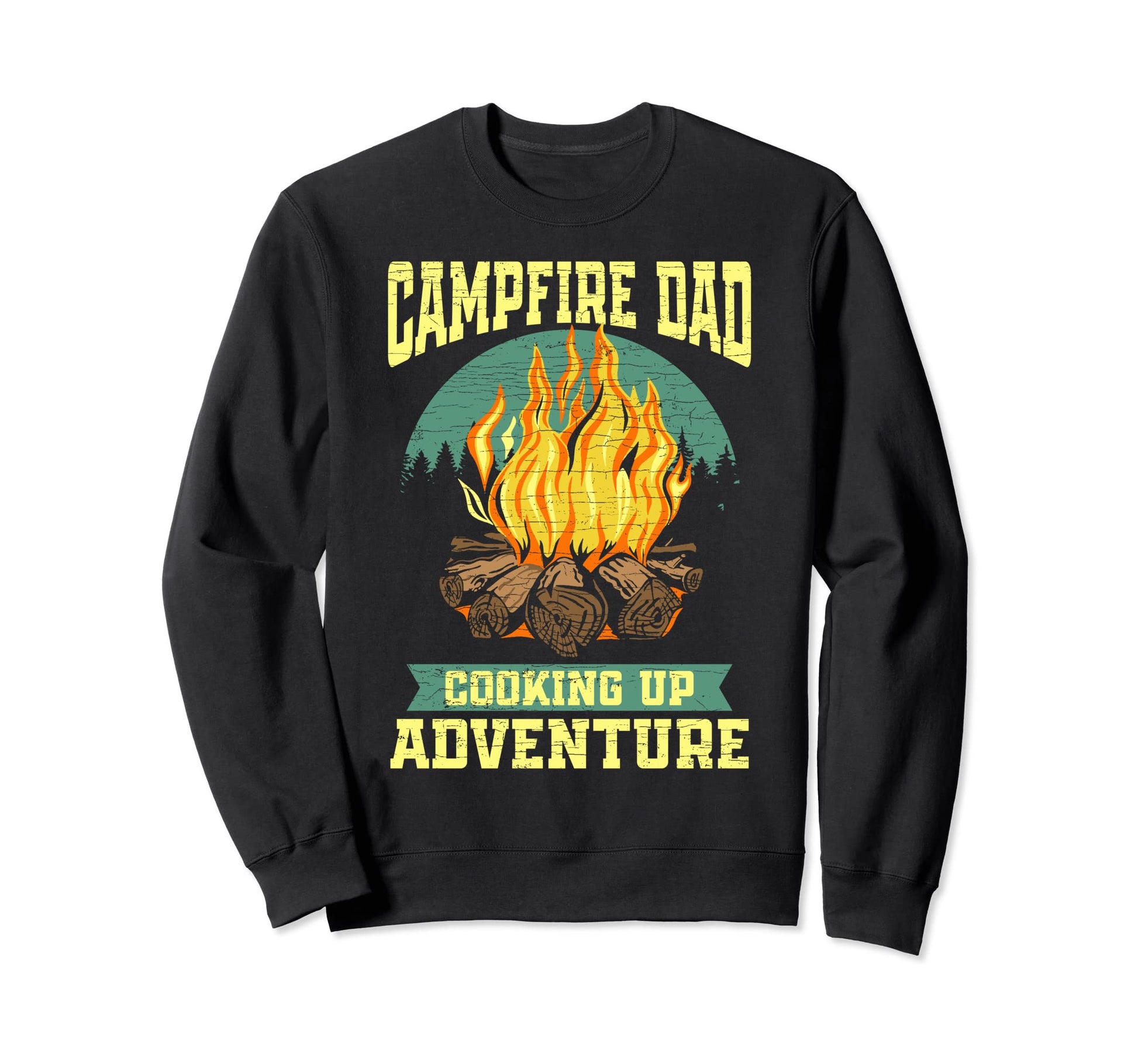 Camp Dad Camping Sweatshirt - Unique Graphic Unisex - T-Shirt, Sweatshirt, Hoodie