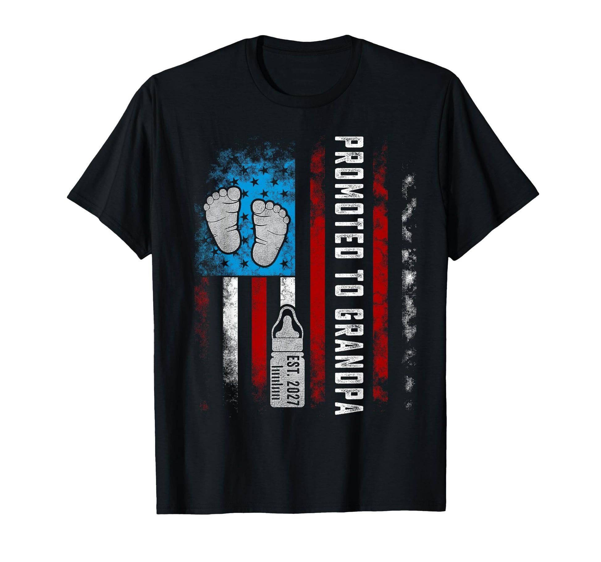 Promoted To Grandpa Est 2027 New Dad T-Shirt - Unique Graphic for Adults - T-Shirt, Sweatshirt, Hoodie