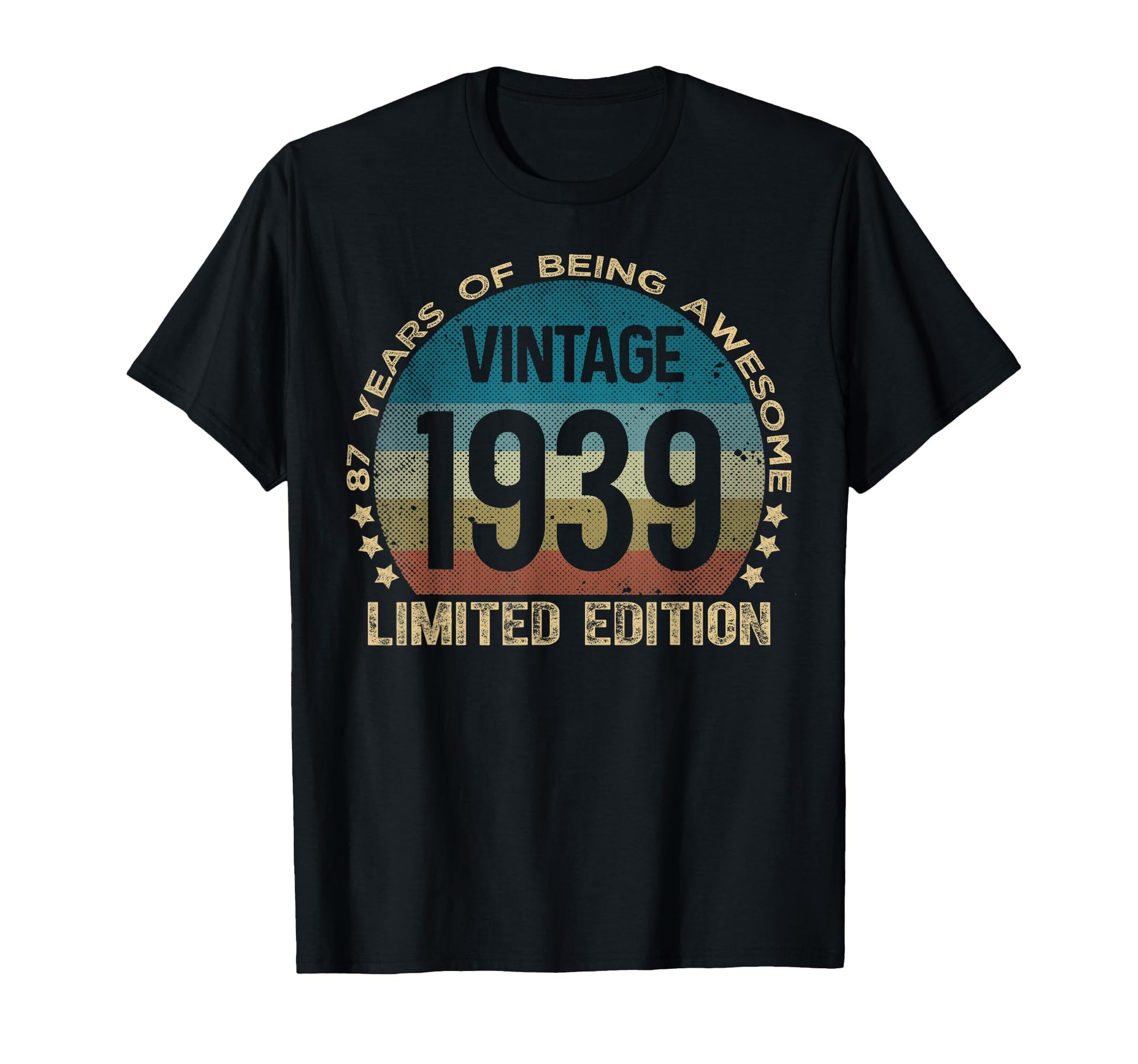87 Year Old Gifts 1939 87Th Birthday T-Shirt - Trendy Graphic Unisex - T-Shirt, Sweatshirt, Hoodie