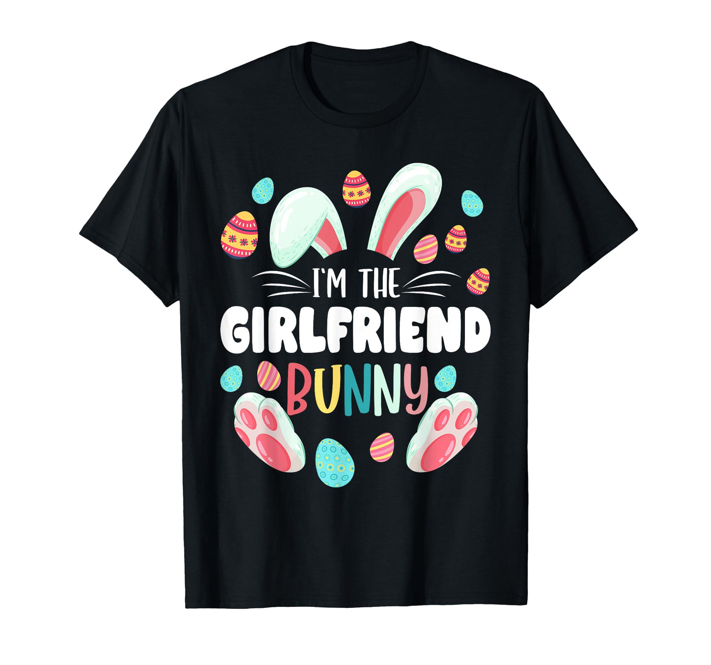 Im Girlfriend Bunny Matching Family T-Shirt - Minimalist Print for Adults - T-Shirt, Sweatshirt, Hoodie