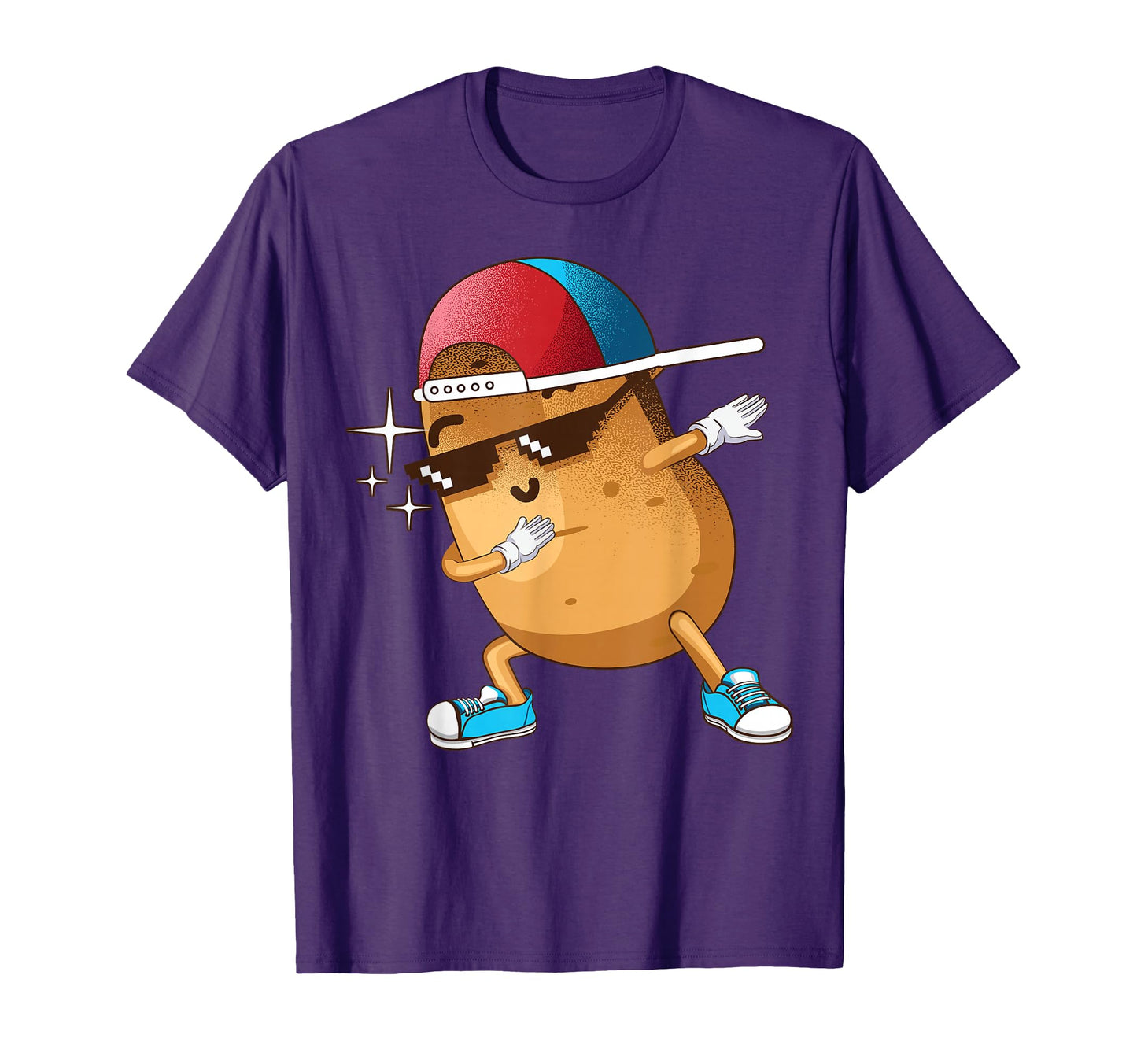 Funny Dabbing Potato Gift Dancing T-Shirt - Trendy Graphic for Adults - T-Shirt, Sweatshirt, Hoodie