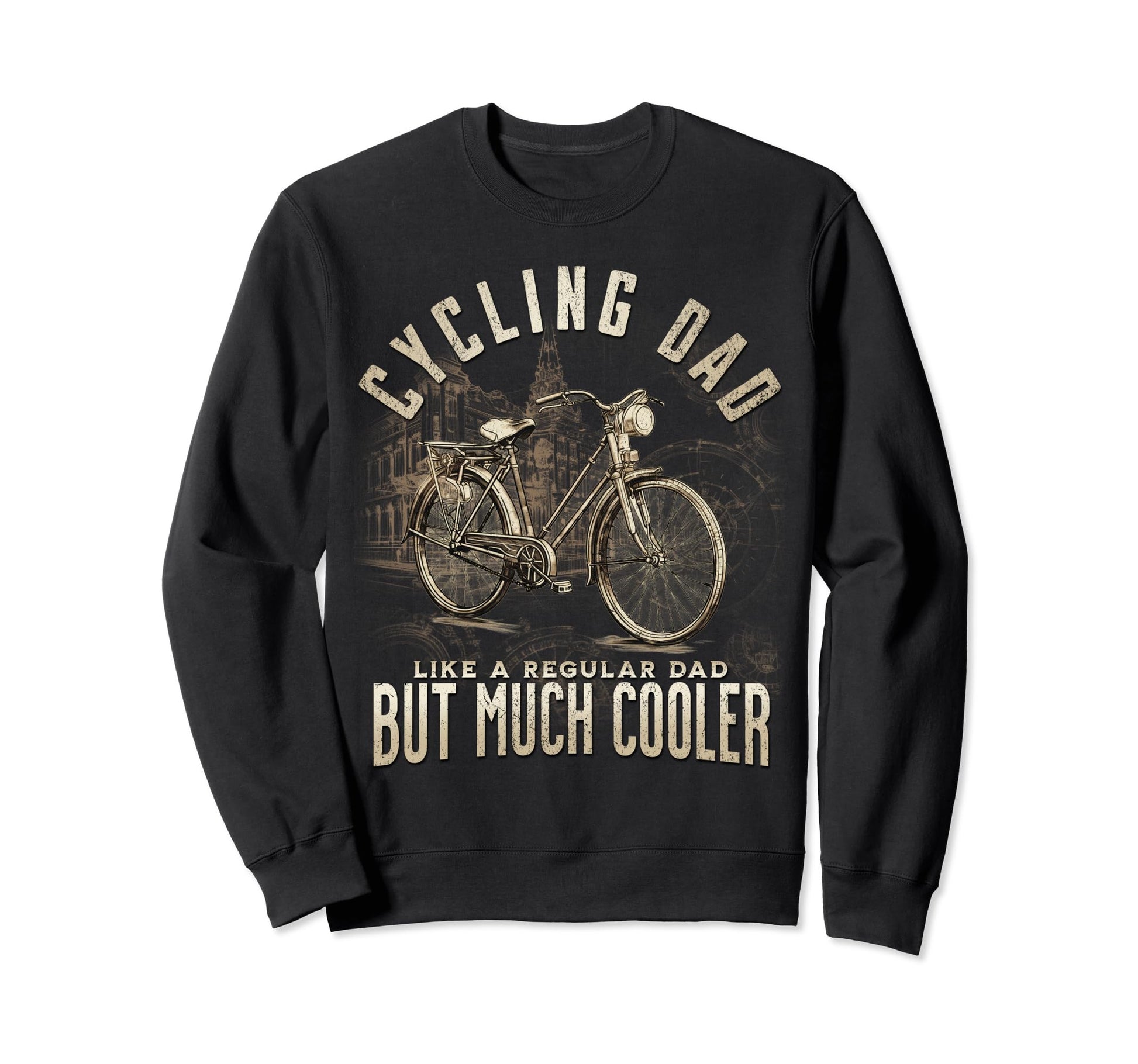 Bike Cycling Dad Like Regular Dad Sweatshirt - Unique Graphic for Adults - T-Shirt, Sweatshirt, Hoodie