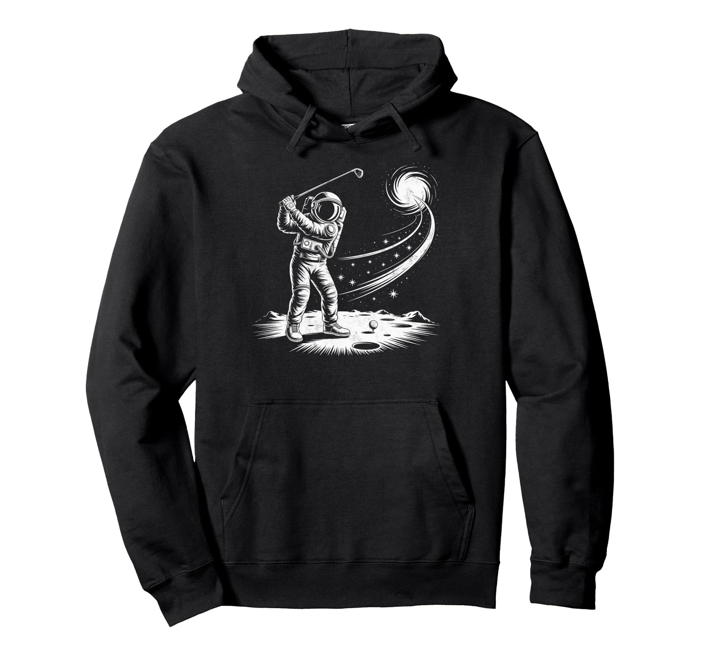 Astronaut Golf Player Golfing Golfer Hoodie - Trendy Graphic for Adults - T-Shirt, Sweatshirt, Hoodie