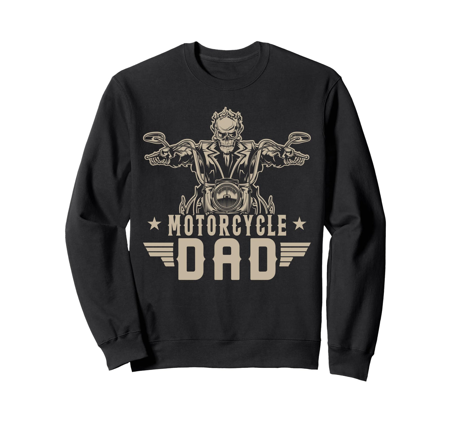 Motorcycle Dad Biker Rider Gift Sweatshirt - Minimalist Print Unisex - T-Shirt, Sweatshirt, Hoodie