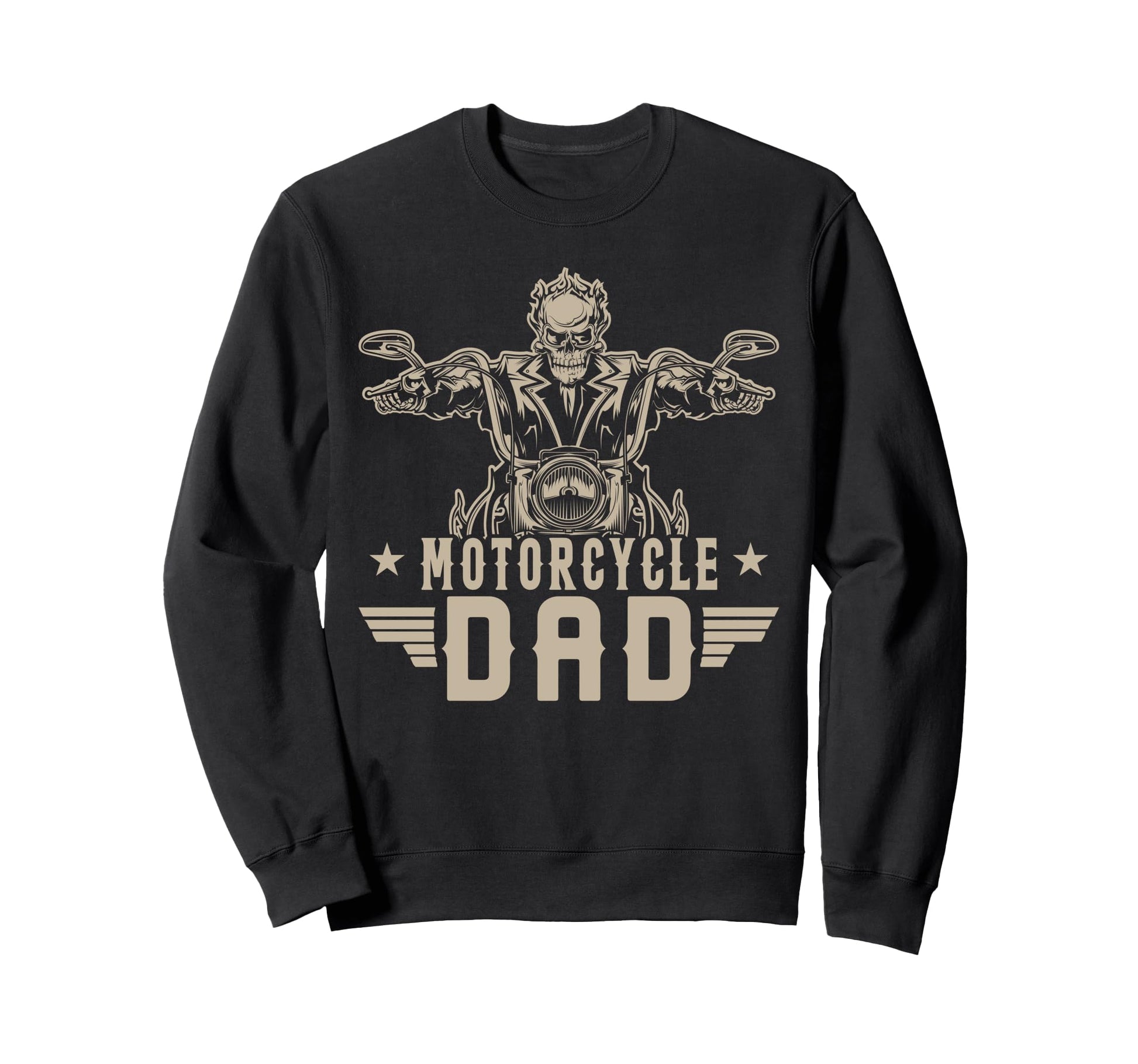 Motorcycle Dad Biker Rider Gift Sweatshirt - Minimalist Print Unisex - T-Shirt, Sweatshirt, Hoodie