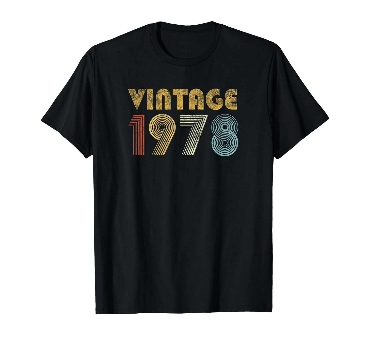 1978 70S 48Th Birthday Gift T-Shirt - Trendy Graphic for Adults - T-Shirt, Sweatshirt, Hoodie