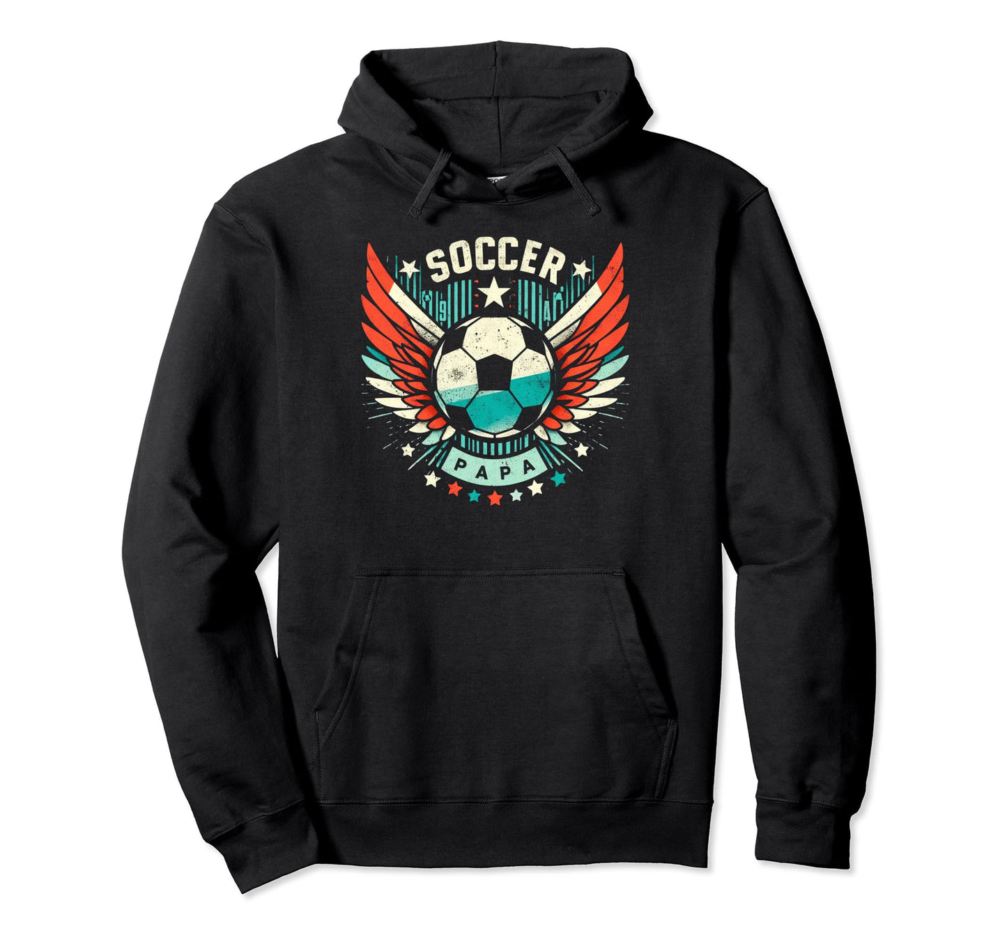 Soccer Papa Family Matching Dad Hoodie - Minimalist Print Men Women - T-Shirt, Sweatshirt, Hoodie