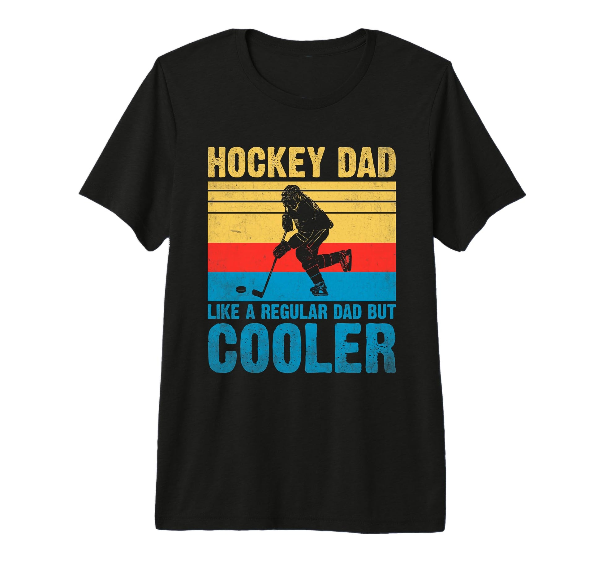 Mens Hockey Dad Like Regular Dad But T-Shirt - Unique Graphic Unisex - T-Shirt, Sweatshirt, Hoodie