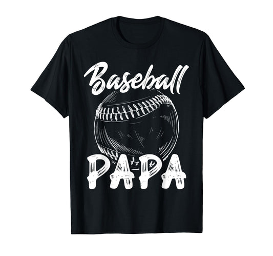 Baseball Papa Family Matching Players T-Shirt - Minimalist Print Unisex - T-Shirt, Sweatshirt, Hoodie
