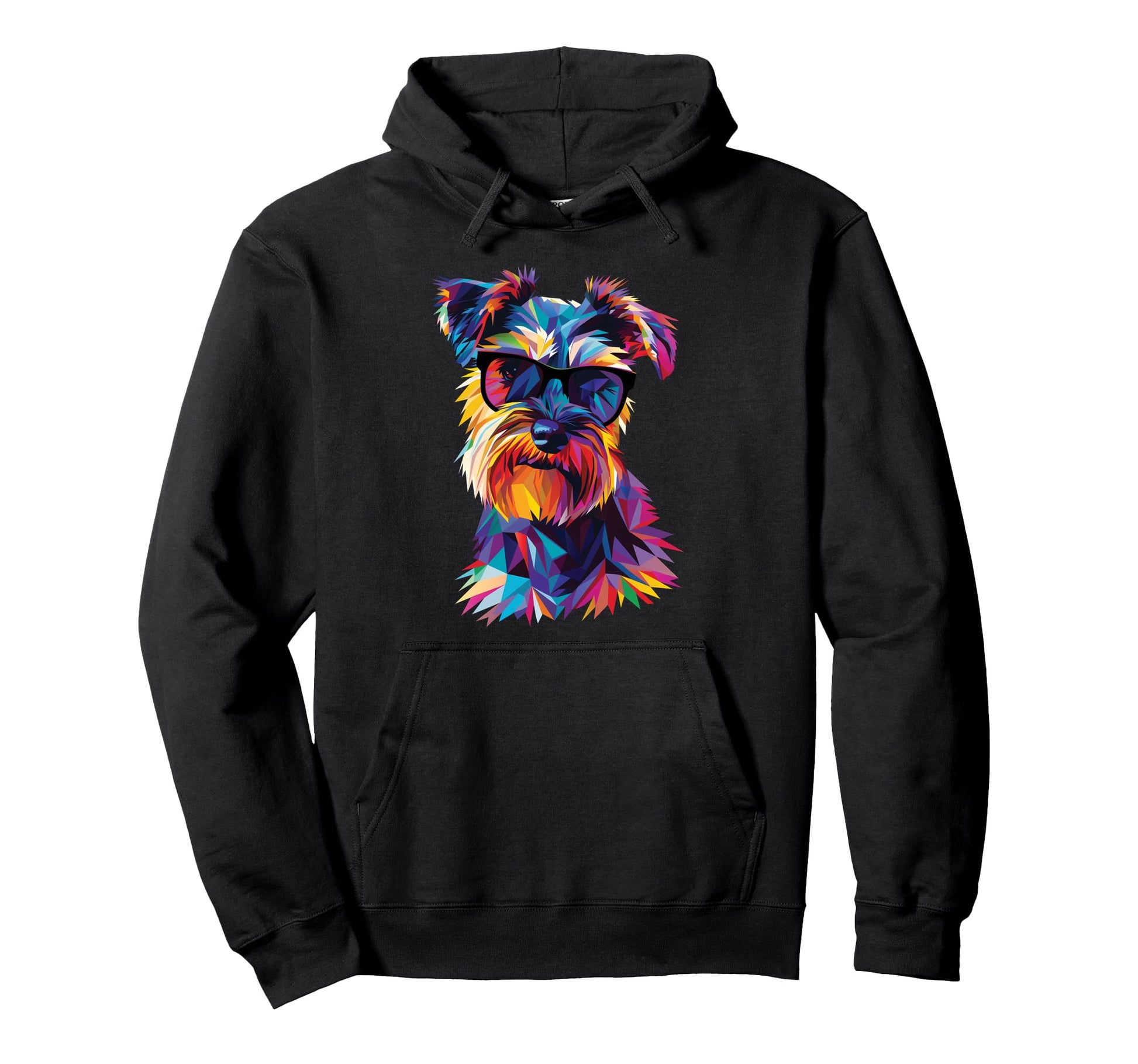Dog Dad Mom Sunglasses Miniature Hoodie - Casual Everyday Wear Men Women - T-Shirt, Sweatshirt, Hoodie