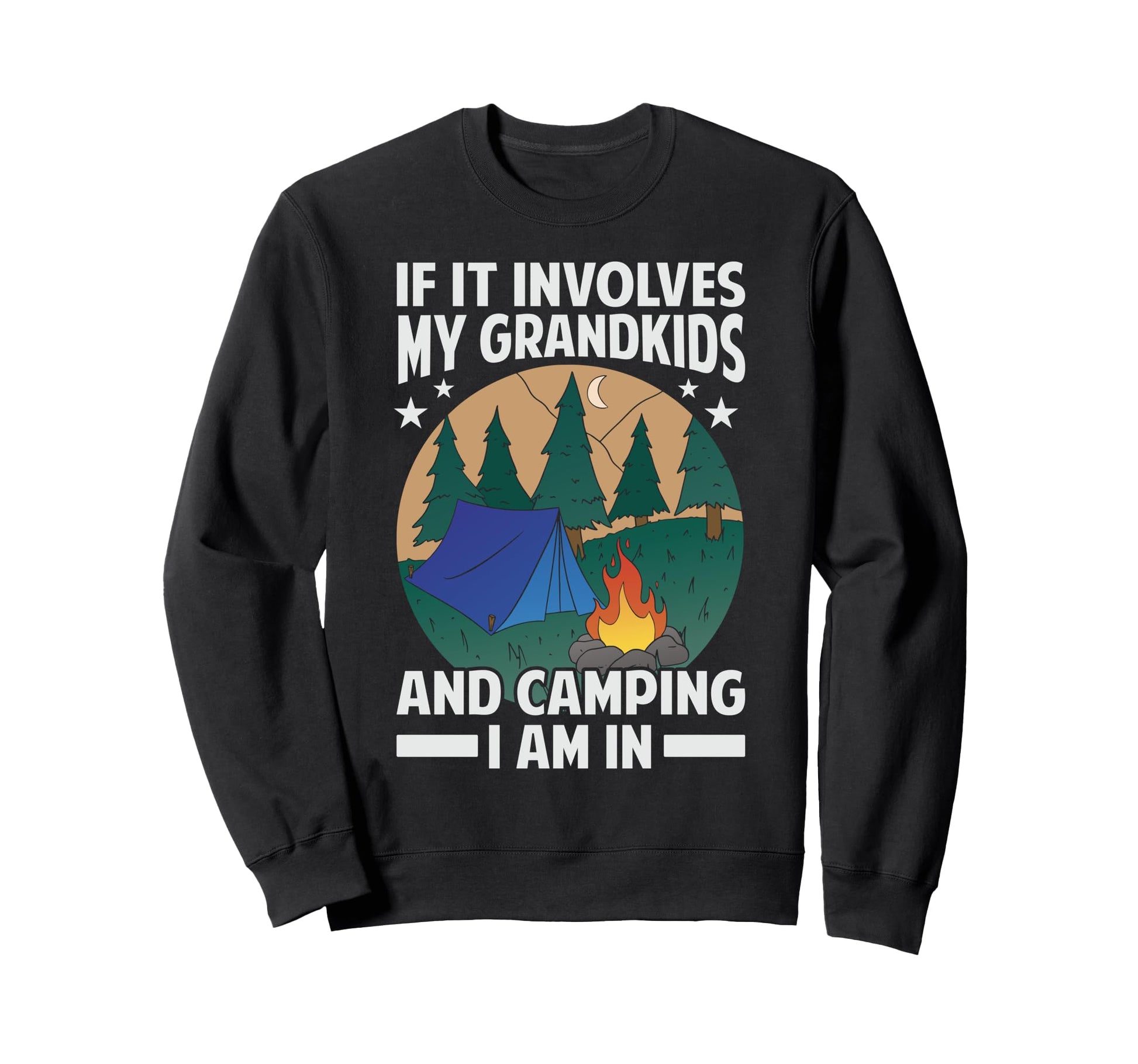 If It Involves My Grandkids And Sweatshirt - Minimalist Print Men Women - T-Shirt, Sweatshirt, Hoodie