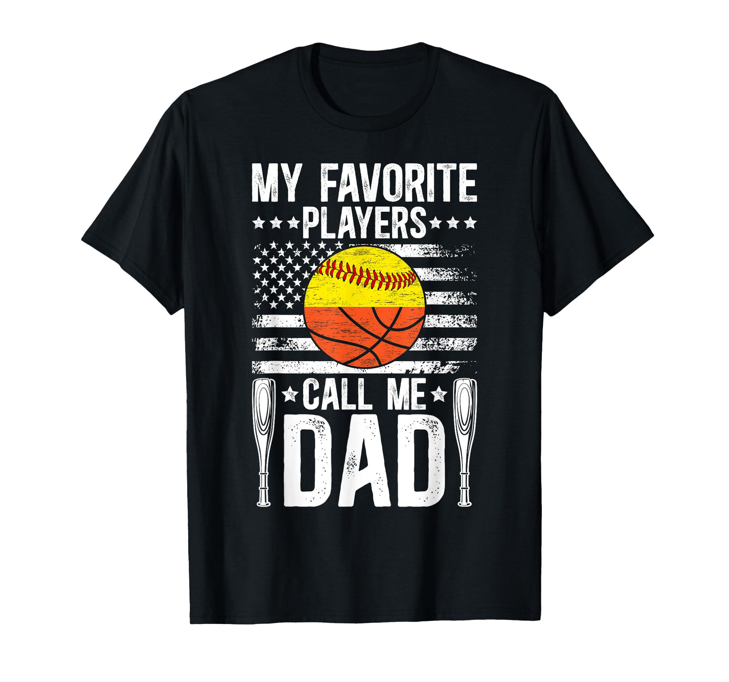 My Favorite Players Call Me Dad T-Shirt - Custom Art Print Men Women - T-Shirt, Sweatshirt, Hoodie