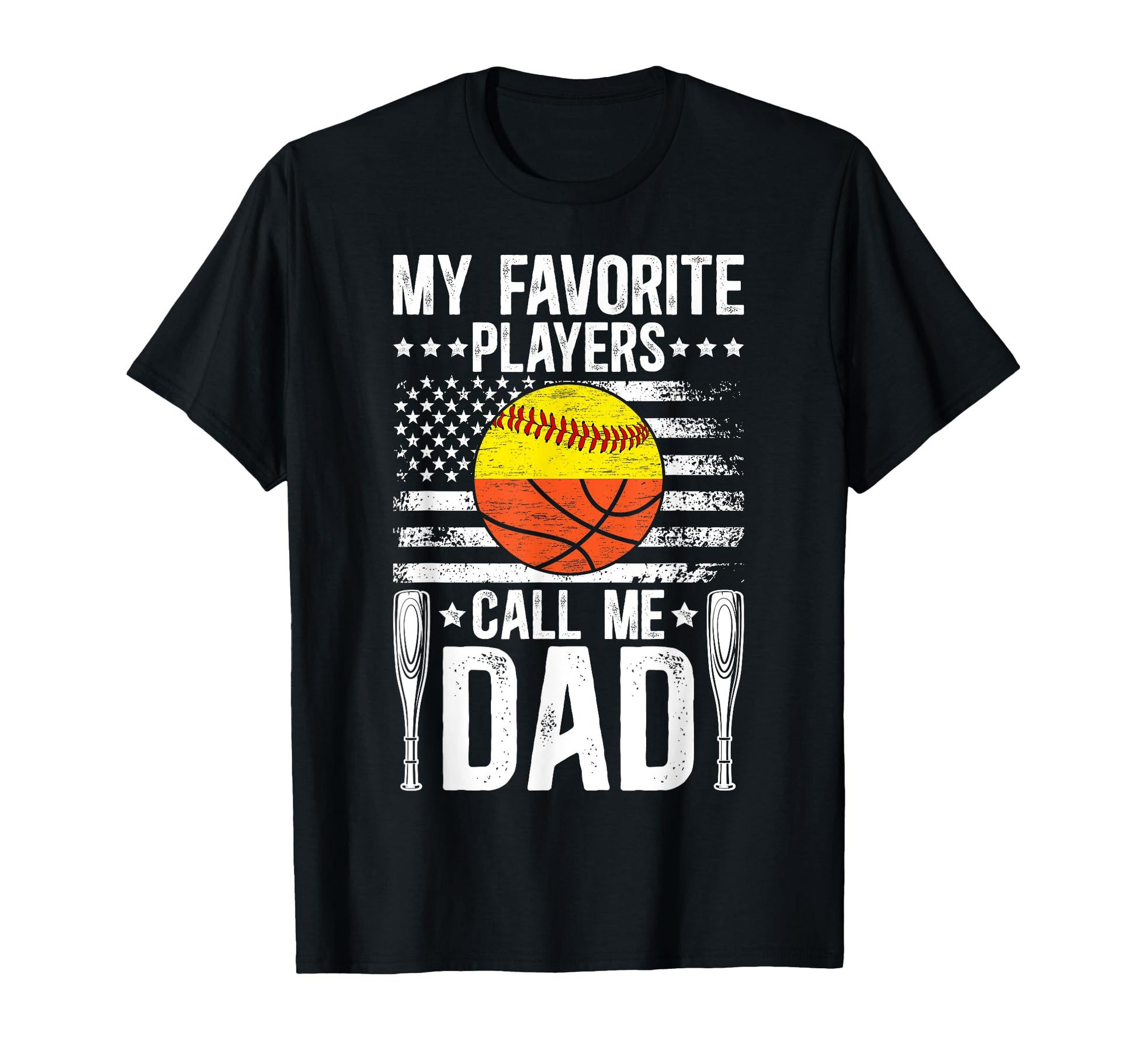 My Favorite Players Call Me Dad T-Shirt - Custom Art Print Men Women - T-Shirt, Sweatshirt, Hoodie