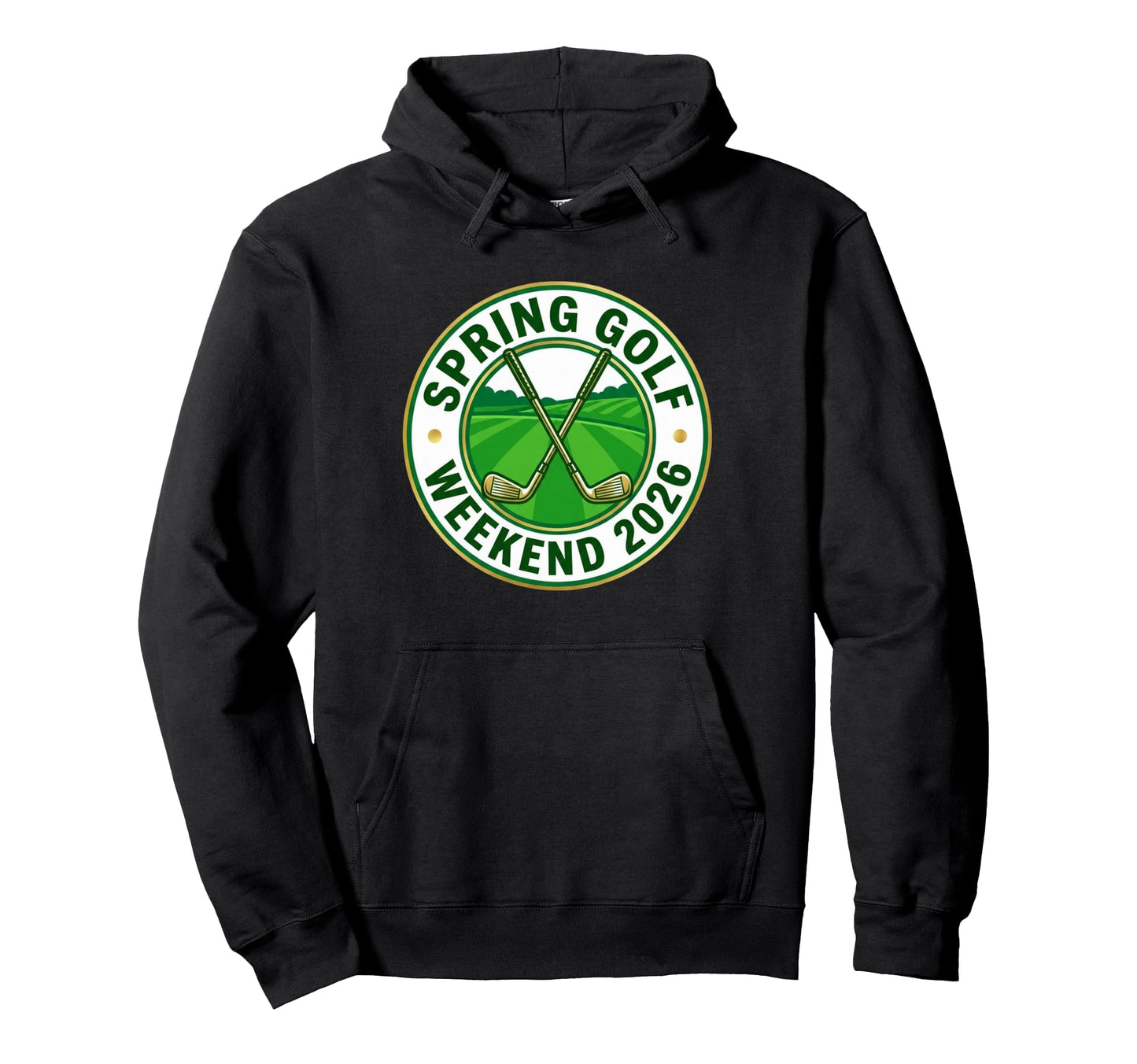 Spring Golf Weekend 2026 Fairway Badge Hoodie - Minimalist Print Unisex - T-Shirt, Sweatshirt, Hoodie