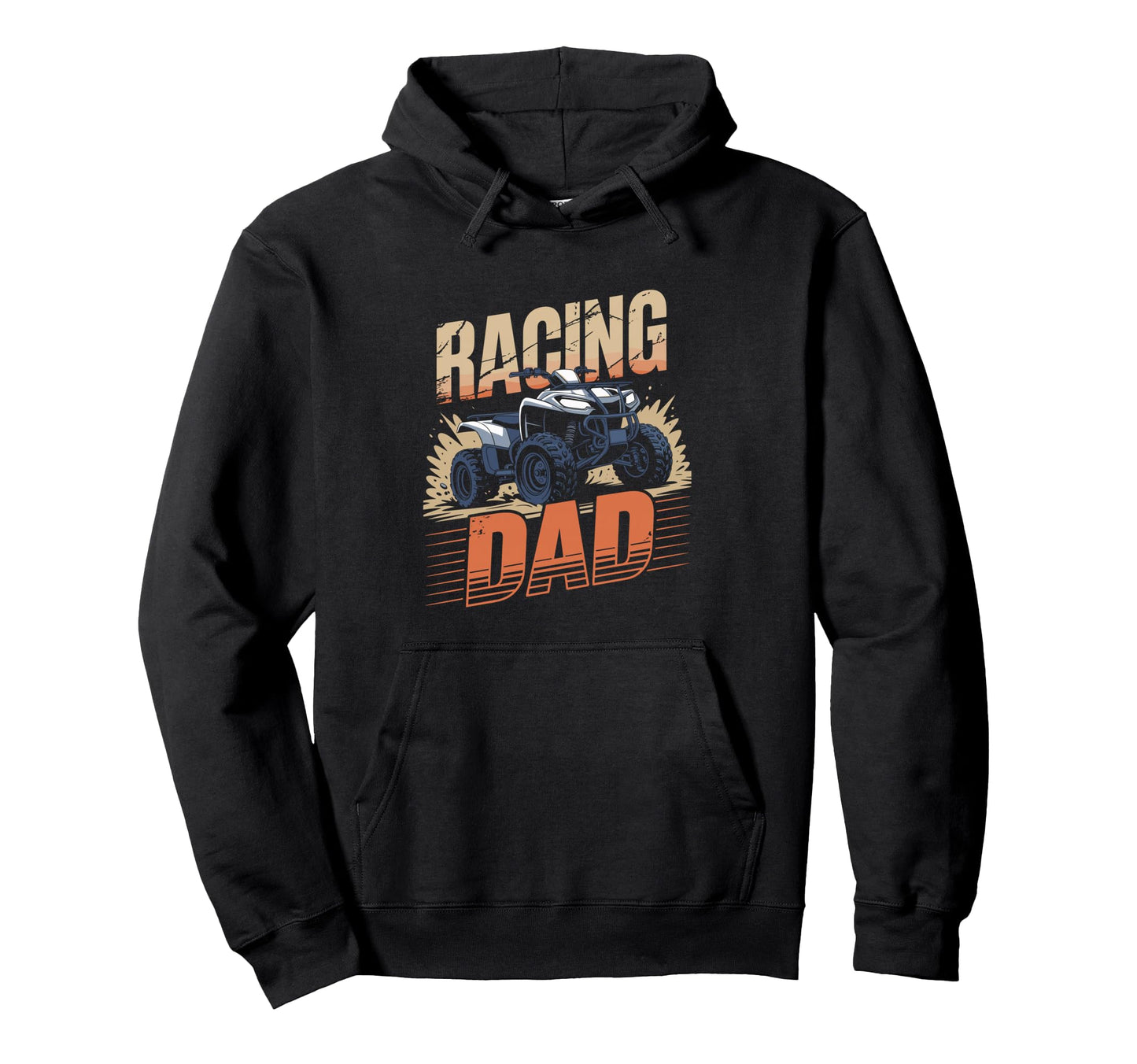 Fathers Day Quad Biker Atv Four Wheeler Hoodie - Unique Graphic Men Women - T-Shirt, Sweatshirt, Hoodie
