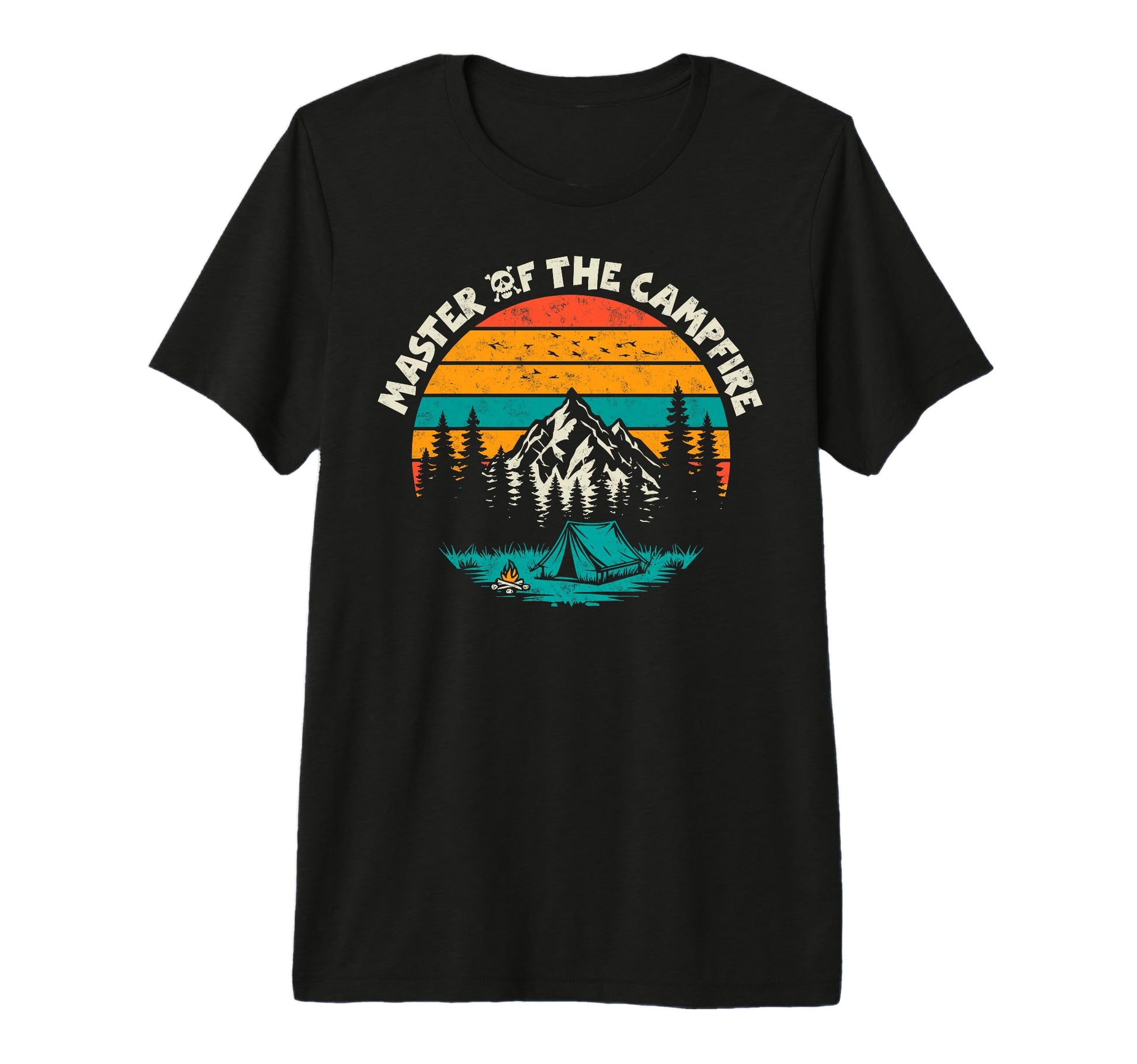 Master Campfire Camper Dad Camping T-Shirt - Fun Novelty Design for Adults - T-Shirt, Sweatshirt, Hoodie