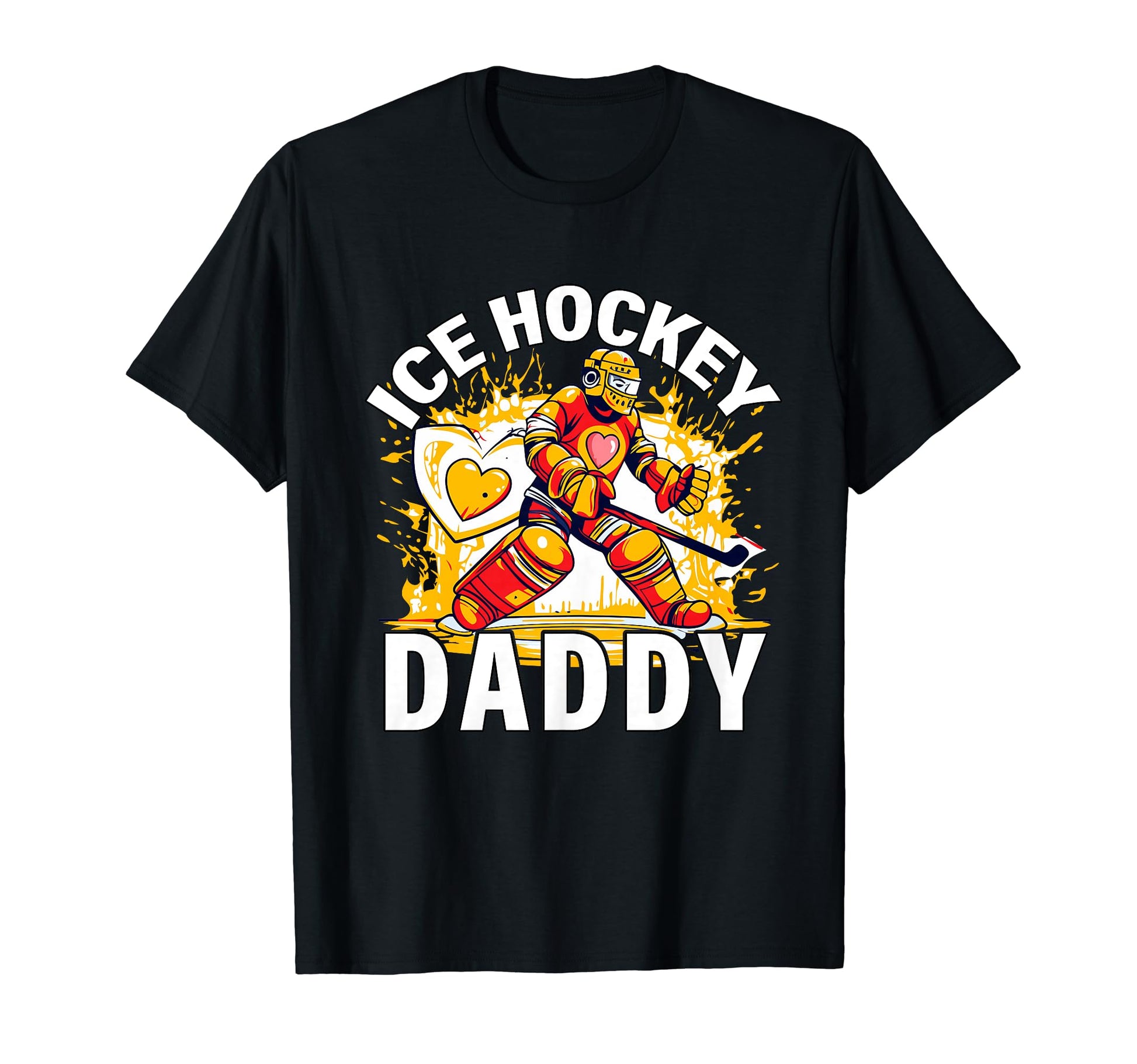 Ice Hockey Daddy Fathers Day Love Dad T-Shirt - Unique Graphic for Adults - T-Shirt, Sweatshirt, Hoodie