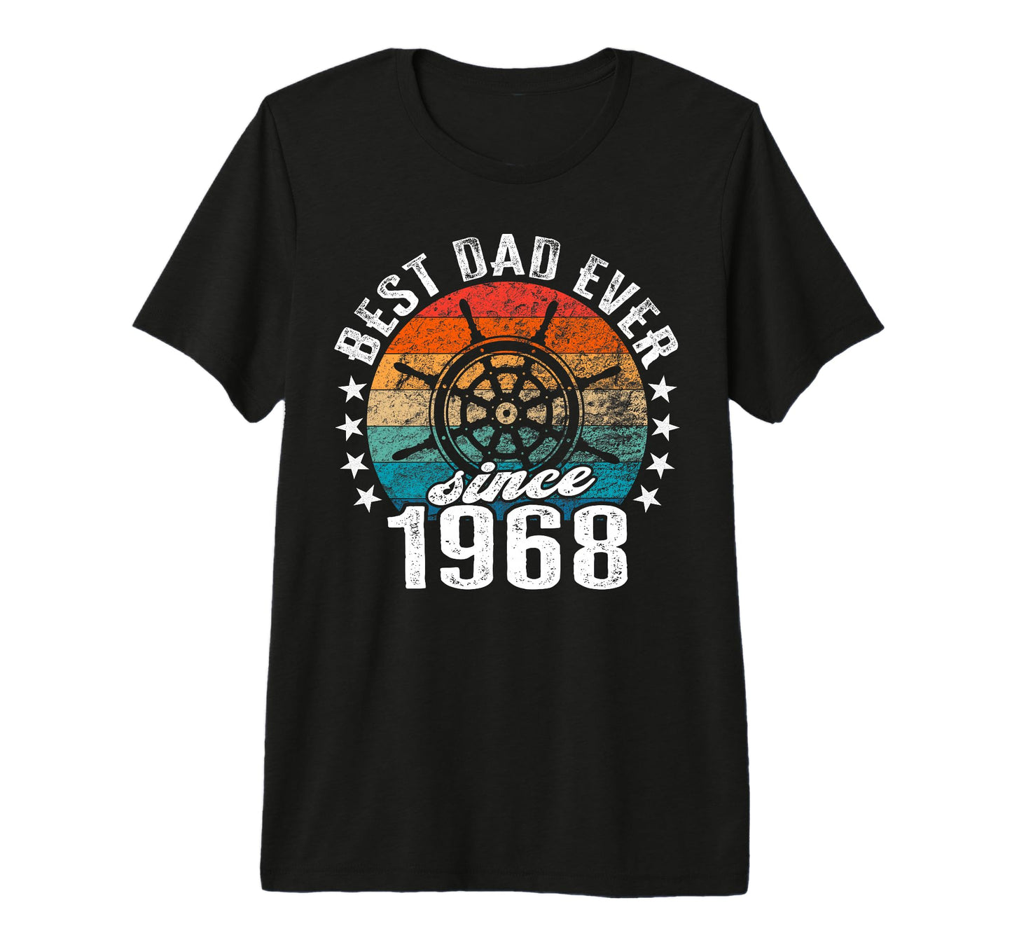 Best Dad World No Joke Best Dad Since 1968 T-Shirt - Graphic Print Unisex - T-Shirt, Sweatshirt, Hoodie