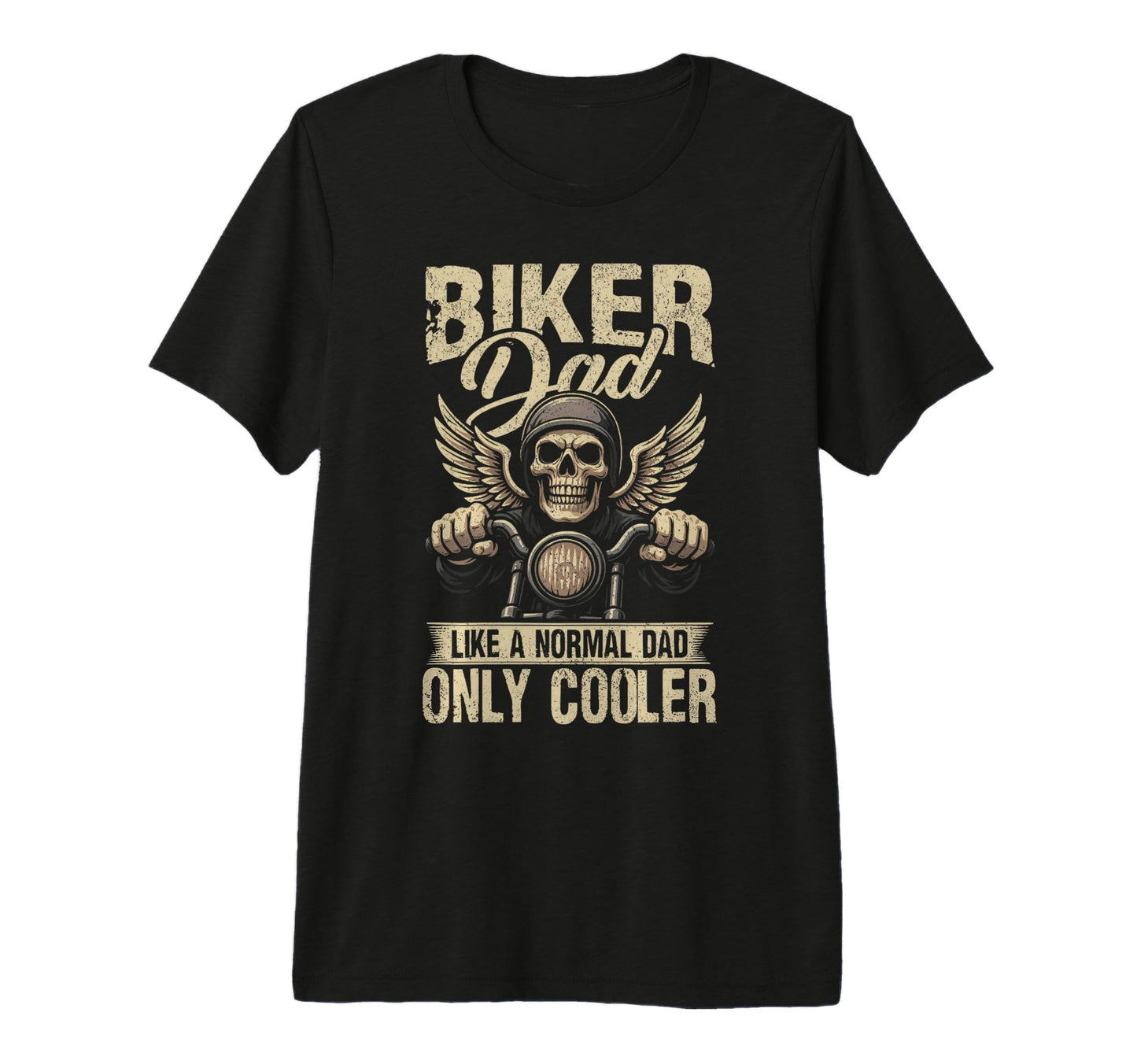 Motorcycle Biker Dad Fathers Day T-Shirt - Graphic Print Men Women - T-Shirt, Sweatshirt, Hoodie