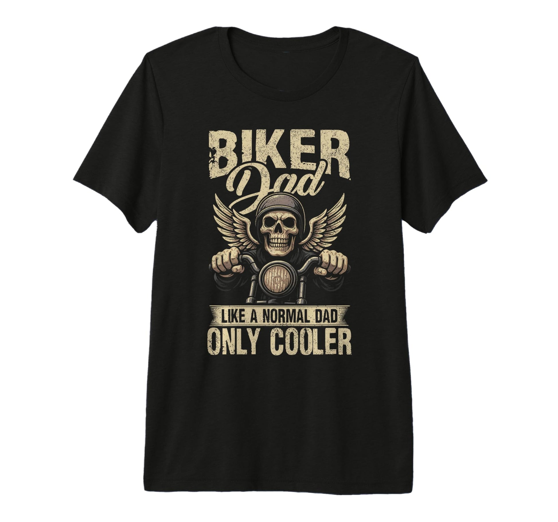 Motorcycle Biker Dad Fathers Day T-Shirt - Graphic Print Men Women - T-Shirt, Sweatshirt, Hoodie