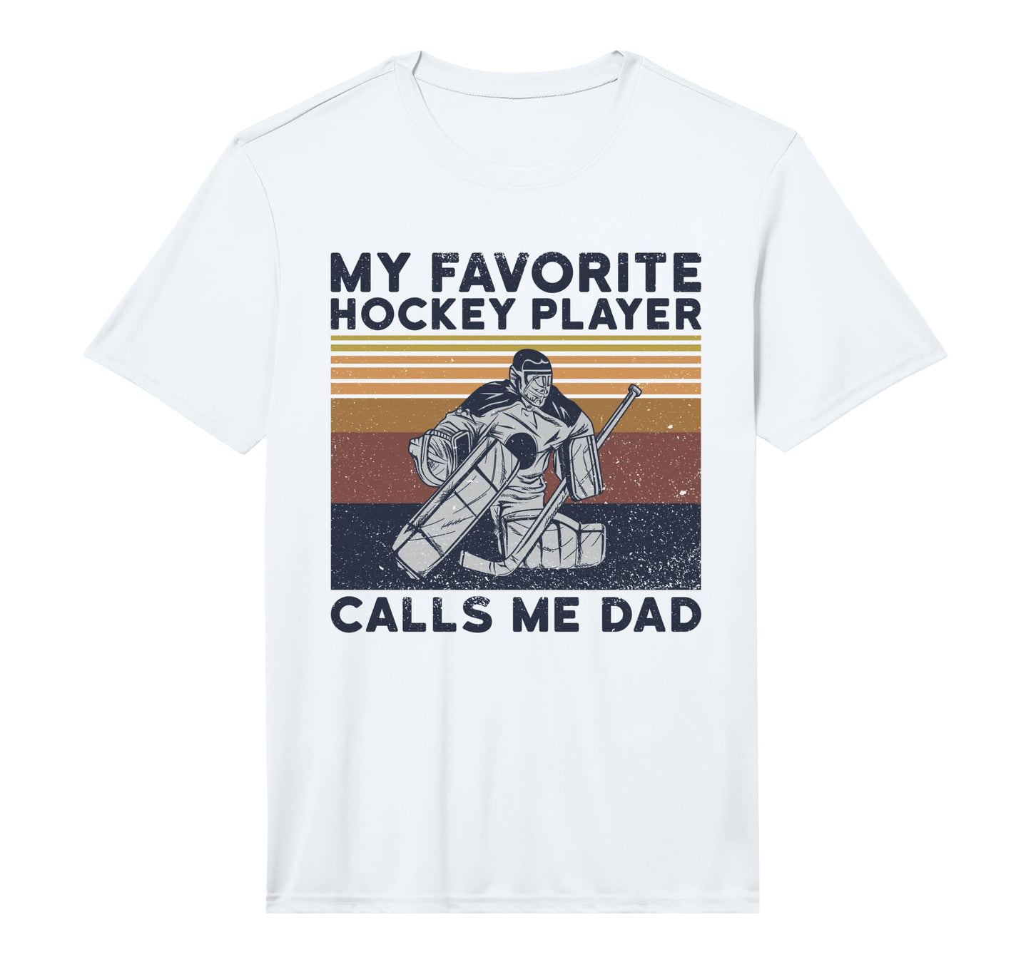 Mens Hockey Dad Hockey Player Performance T-Shirt - Minimalist Print Unisex - T-Shirt, Sweatshirt, Hoodie