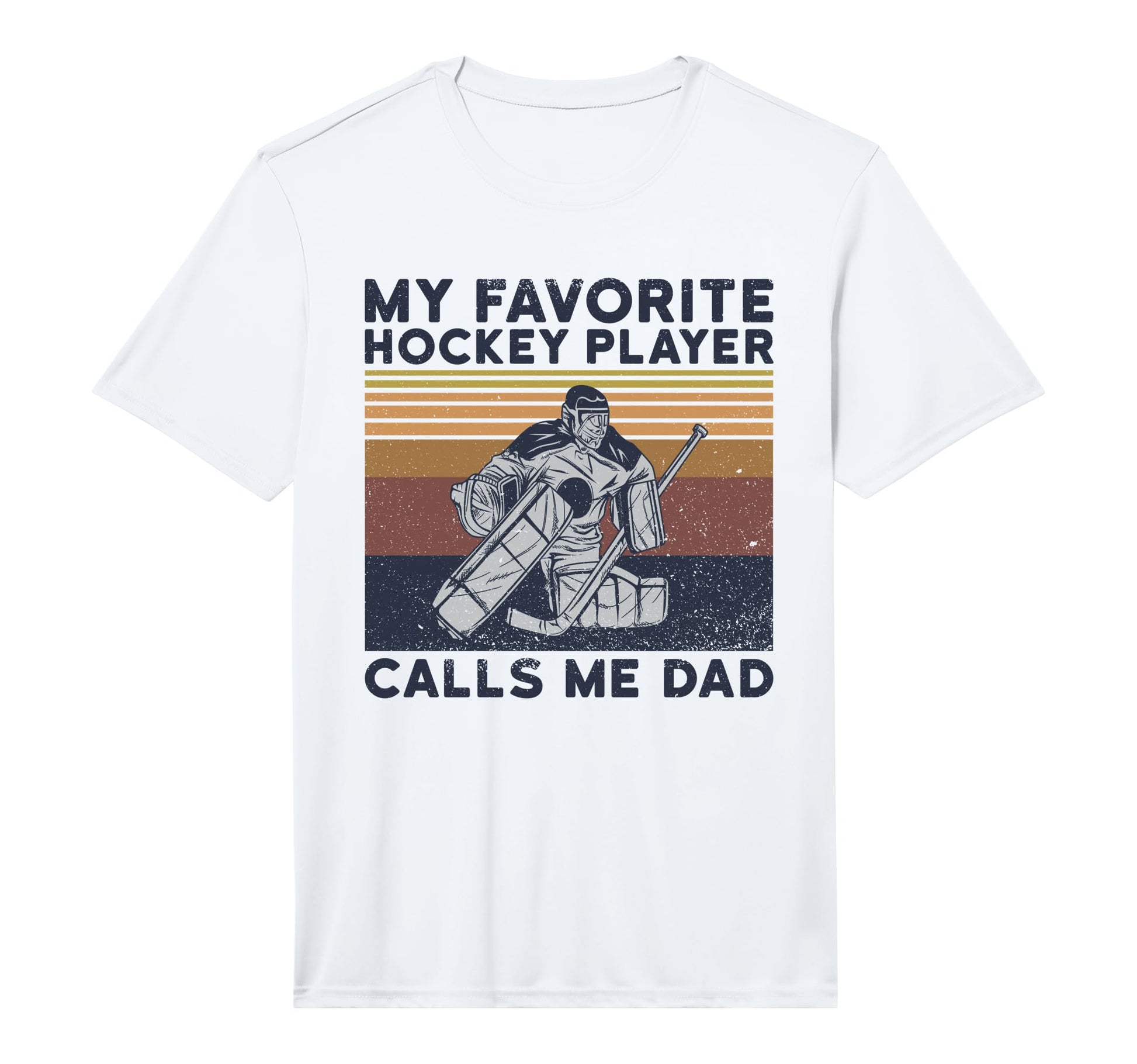Mens Hockey Dad Hockey Player Performance T-Shirt - Minimalist Print Unisex - T-Shirt, Sweatshirt, Hoodie