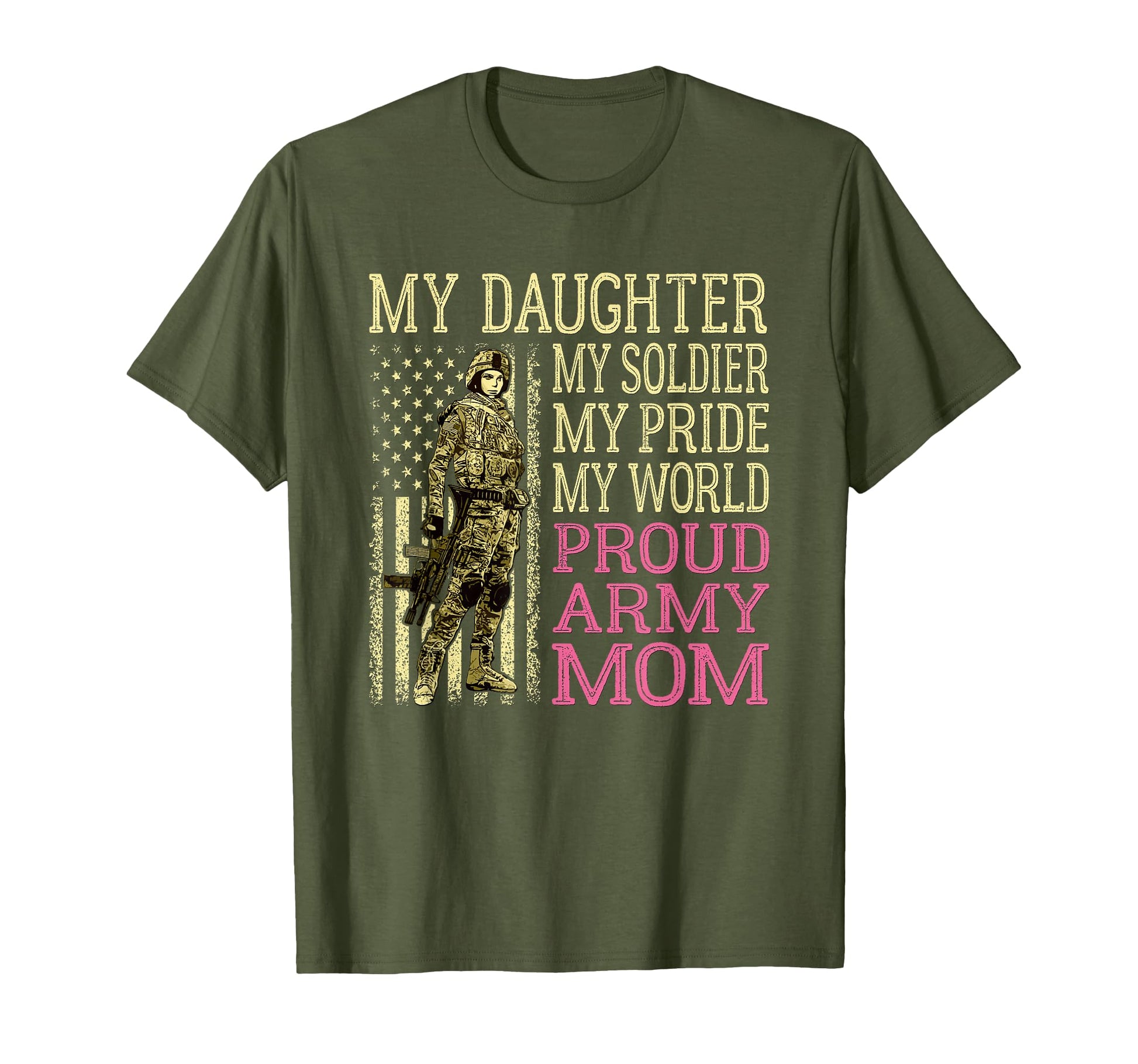 My Daughter My Soldier My Pride My T-Shirt - Minimalist Print Men Women - T-Shirt, Sweatshirt, Hoodie