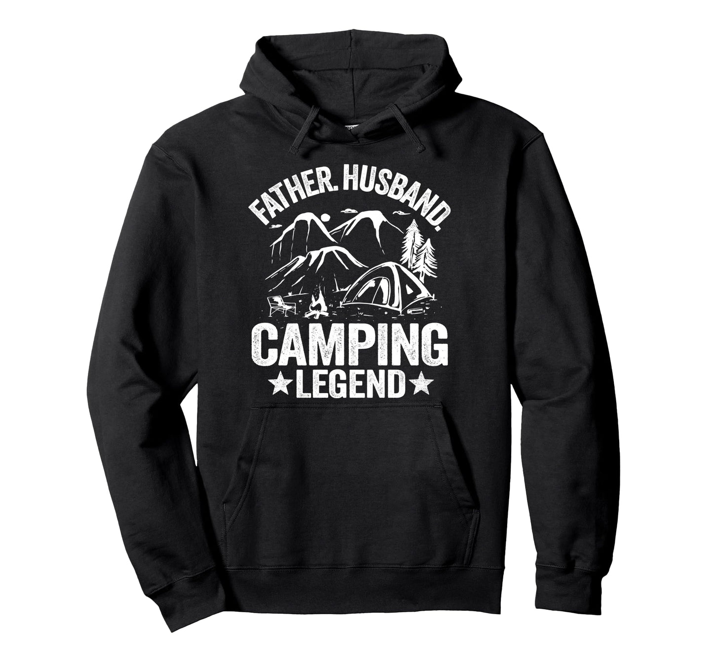 Father Husband Camping Legend Outdoor Rv Hoodie - Graphic Print Men Women - T-Shirt, Sweatshirt, Hoodie
