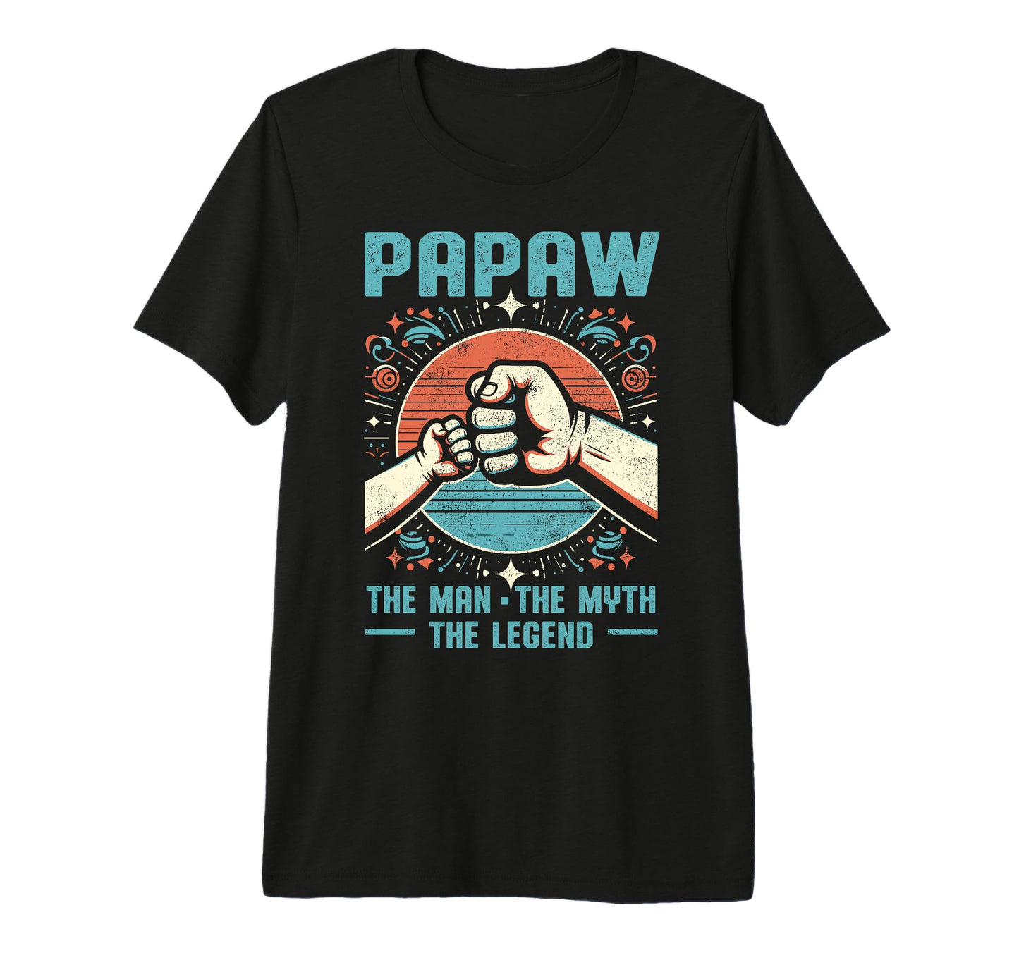 Mens Papaw Myth Legend Dad Grandpa T-Shirt - Aesthetic Graphic for Adults - T-Shirt, Sweatshirt, Hoodie