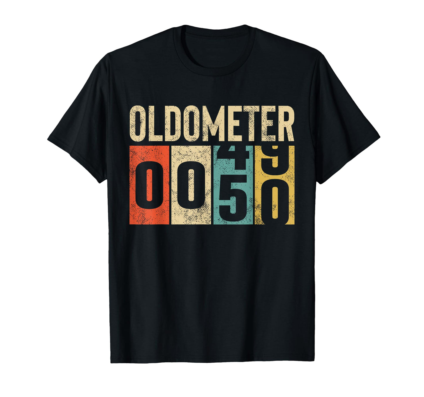 Funny 50 Years Old Oldometer 50Th T-Shirt - Custom Art Print Men Women - T-Shirt, Sweatshirt, Hoodie