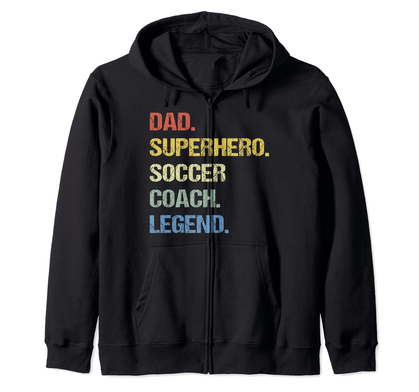 Dad Superhero Soccer Coach Legend T-Shirt - Unique Graphic for Adults - T-Shirt, Sweatshirt, Hoodie