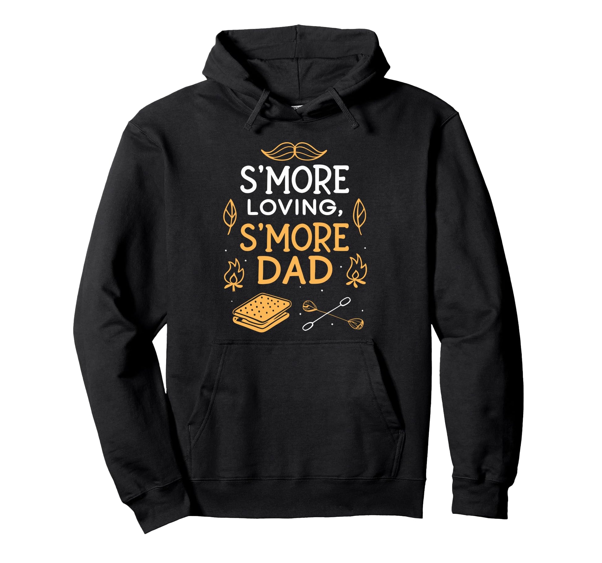 Funny Smore Dad Campfire Fathers Day Hoodie - Streetwear Style for Adults - T-Shirt, Sweatshirt, Hoodie