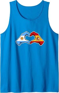 Spanish Argentinian Half Spain Argentina Espana Argentina Tank Top Unisex T-shirt, Sweatshirt, Hoodie, Long Sleeve Tee - T-Shirt, Sweatshirt, Hoodie