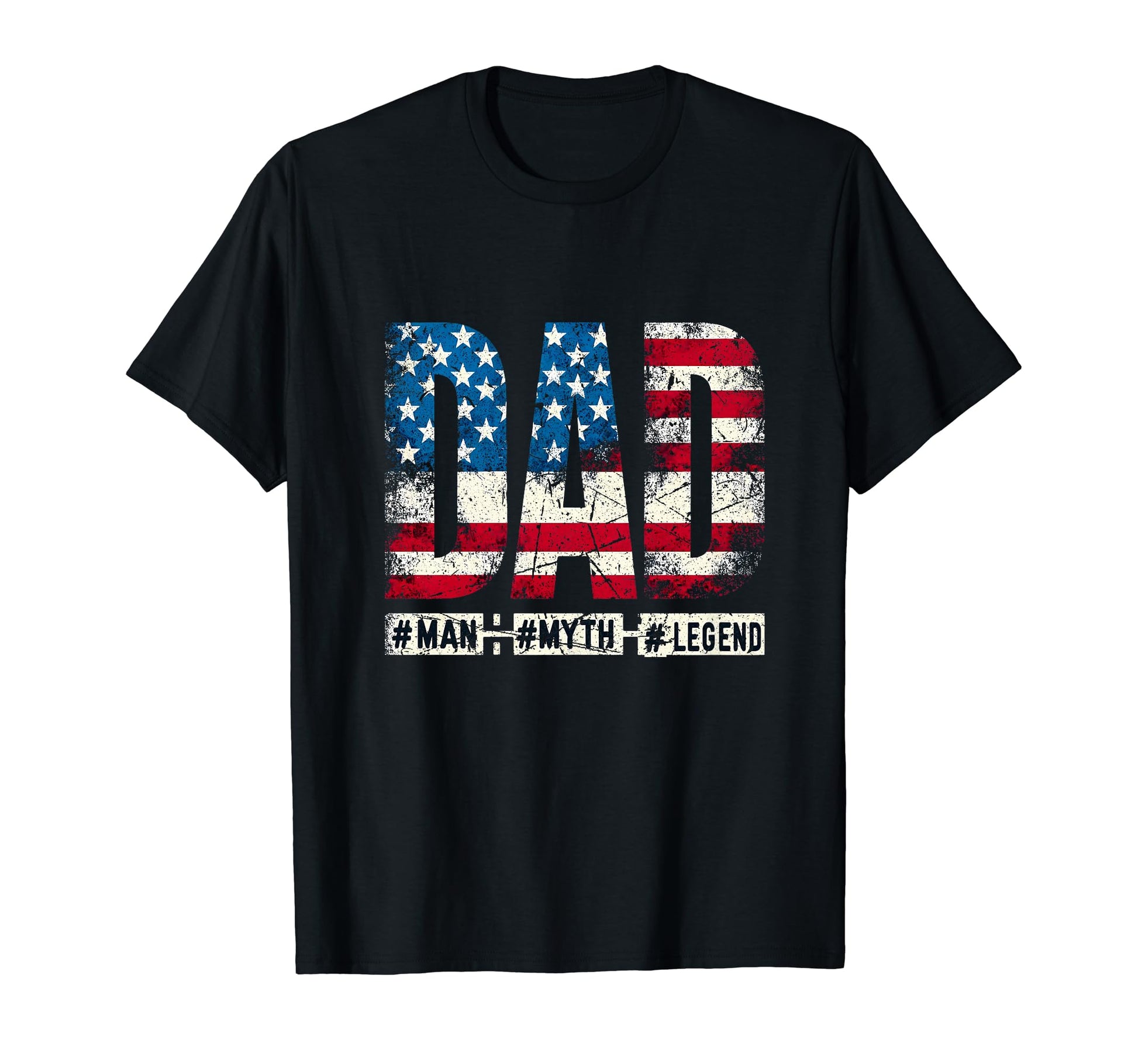Myth Legend American Flag Funny T-Shirt - Casual Everyday Wear Men Women - T-Shirt, Sweatshirt, Hoodie
